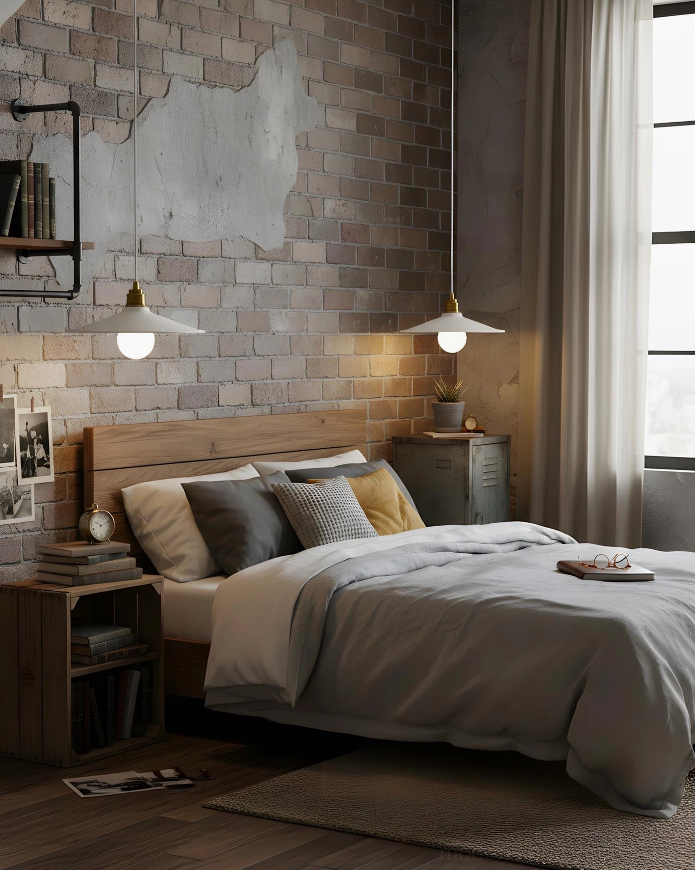 Aura Bell pendant light installed in residential space demonstrating versatile sizing and modern minimalist design application