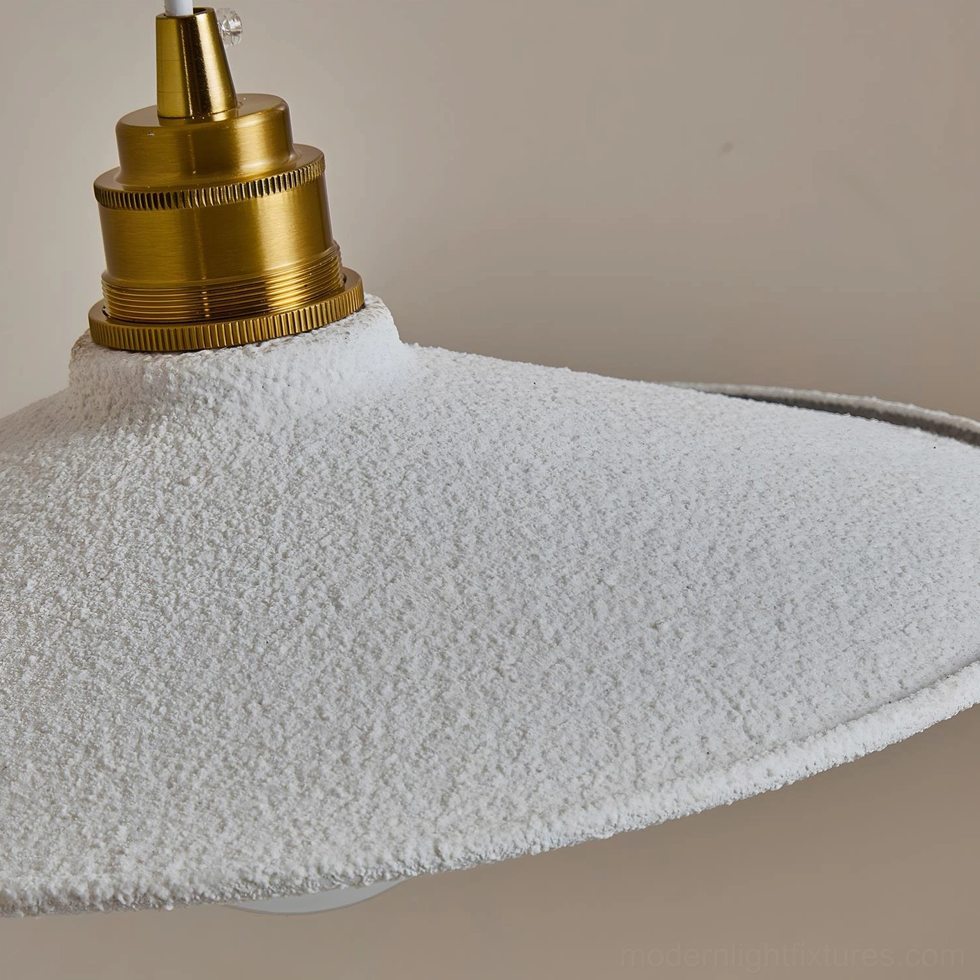Aura Bell pendant light styled in Scandinavian modern interior with natural wood and neutral textiles, design inspiration