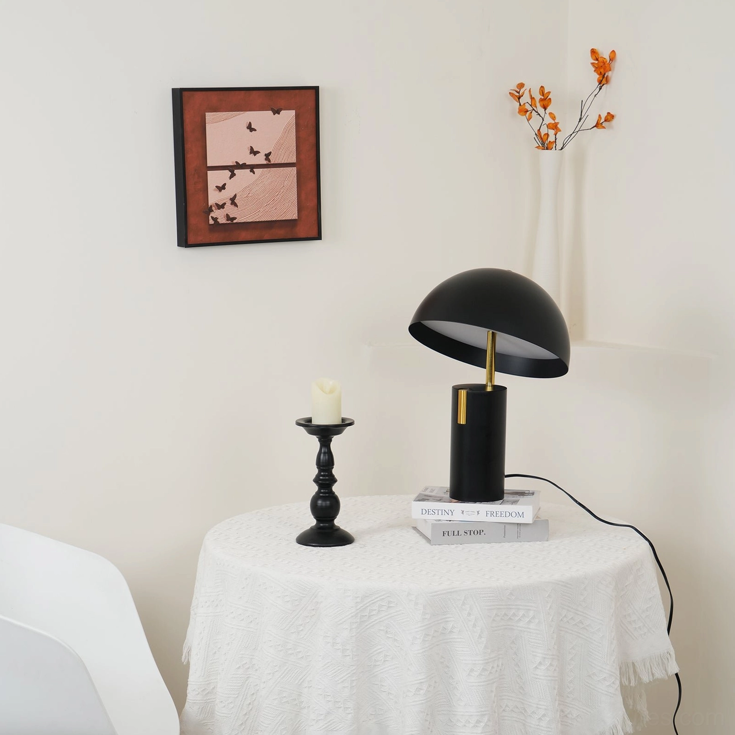 Avo table lamp retail boutique hospitality setting showing curated ambient lighting experience