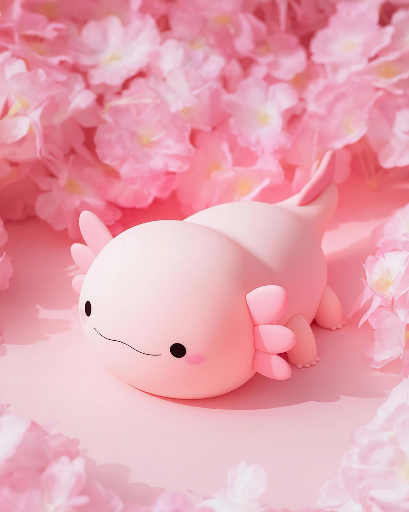 Minimalist axolotl-shaped light fixture compatible with Scandinavian and modern interior design