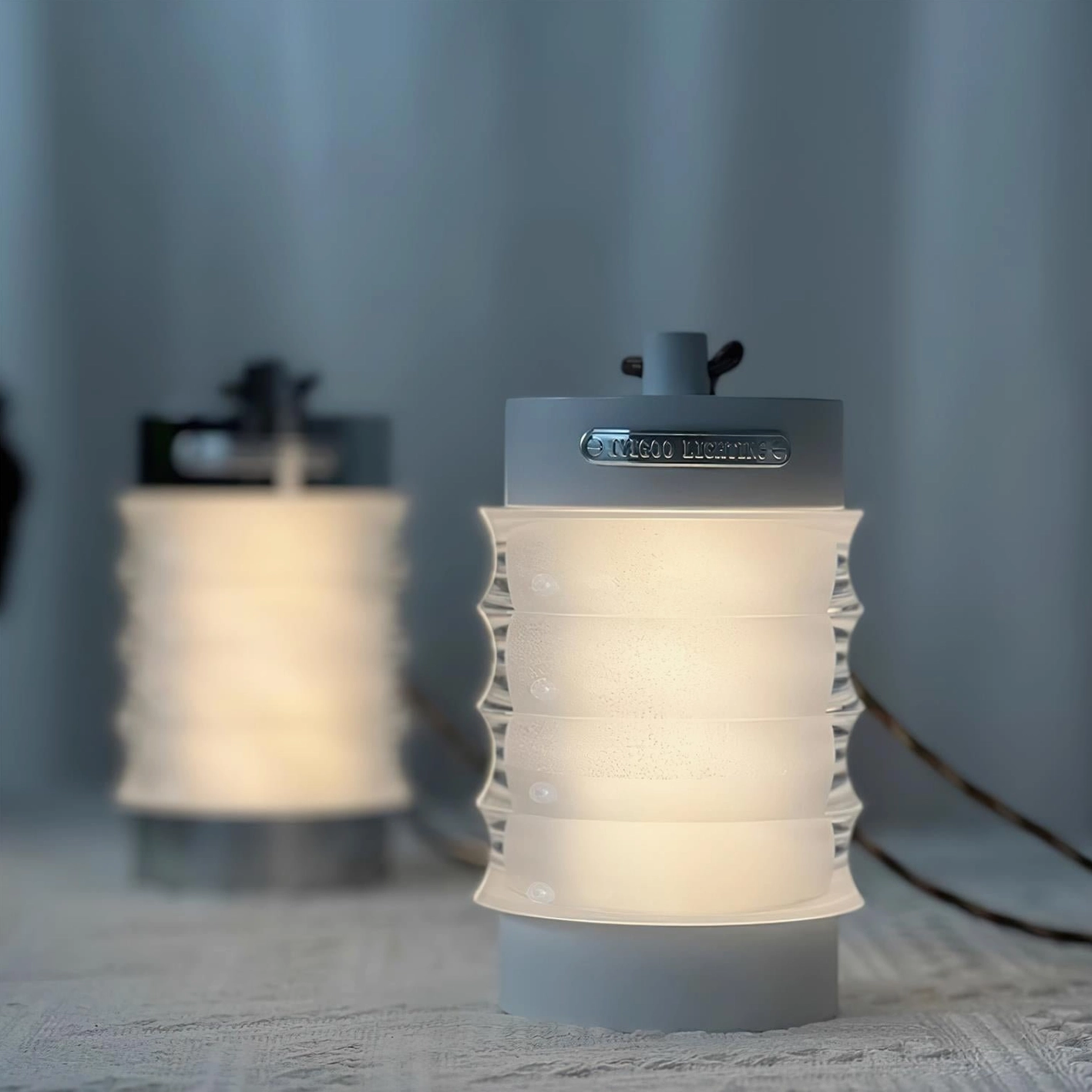 Balia rechargeable portable table lamp accent lighting for bedside table, reading nook, and contemporary bedroom design