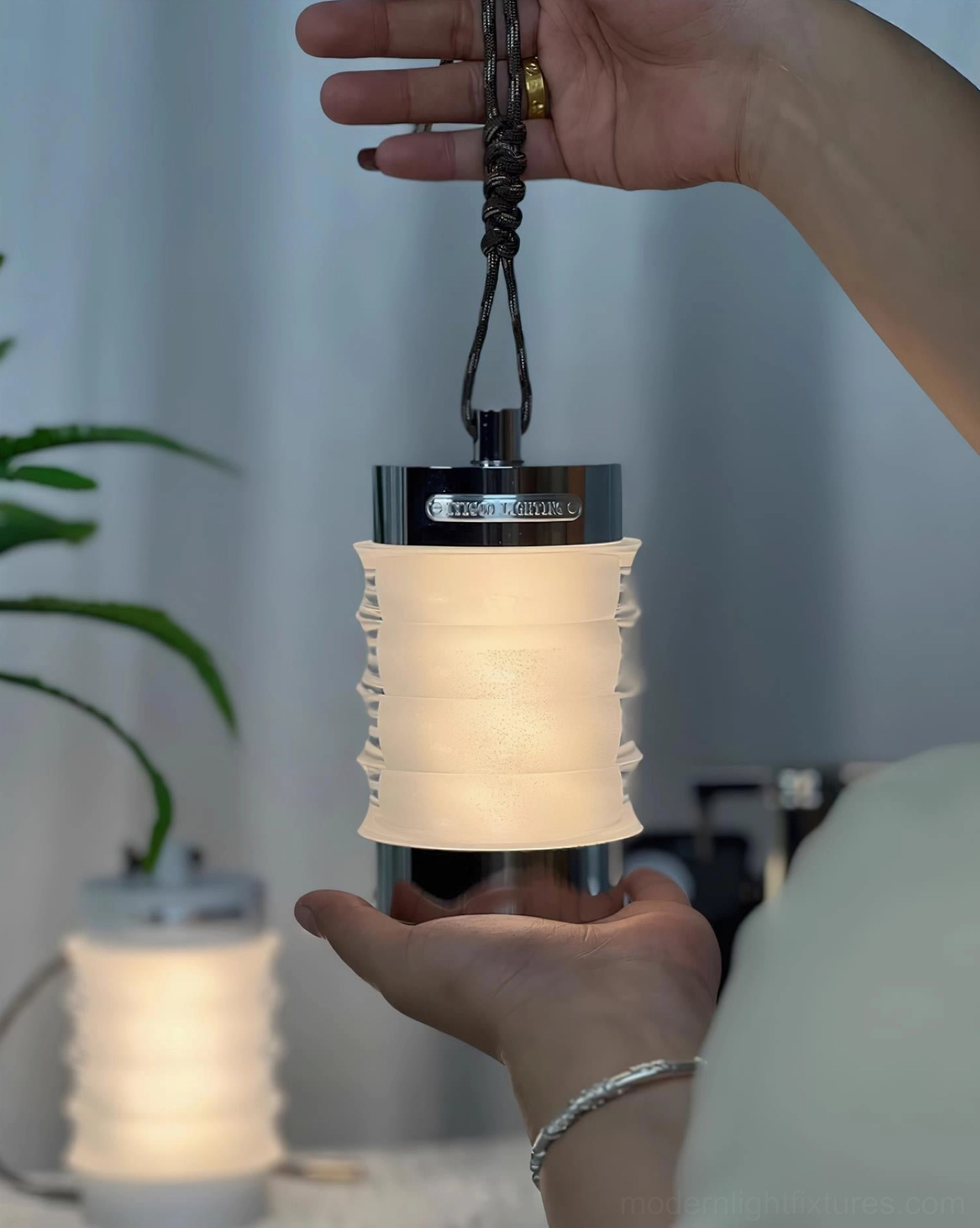 Balia portable ambient table lamp suitable for indoor and outdoor use with 50000-hour integrated LED lifespan