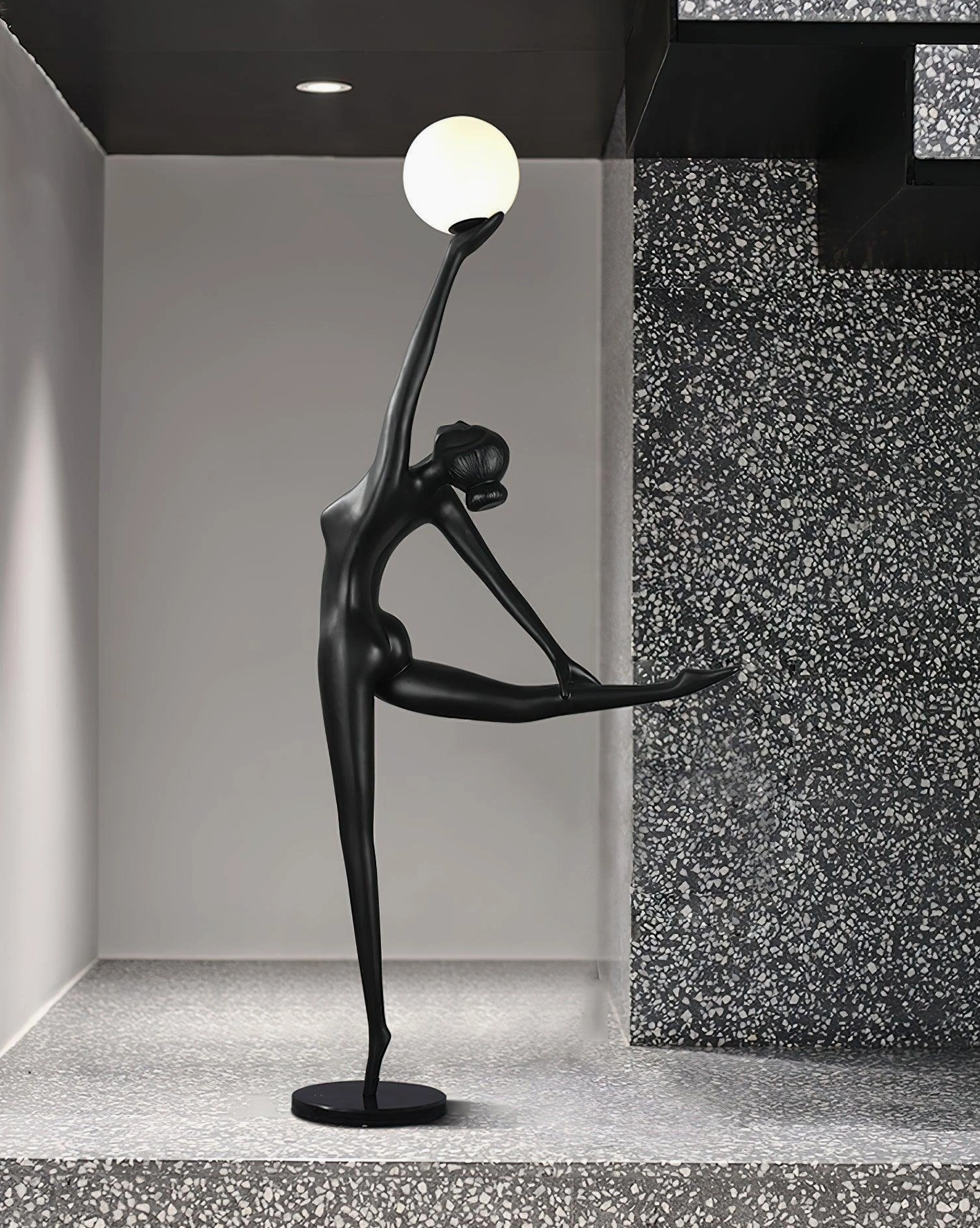 Ballerina dancer sculptural floor lamp premium modern lighting fixture for sophisticated interiors