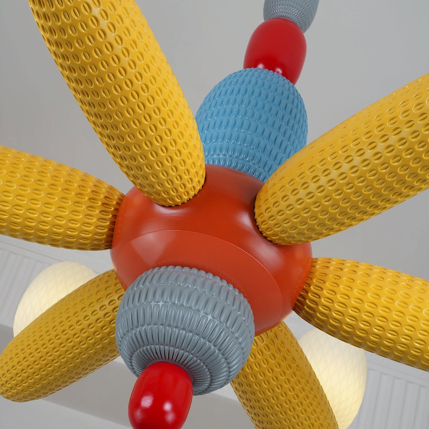 Colorful balloon chandelier sculptural glass pendant modern home décor accent light