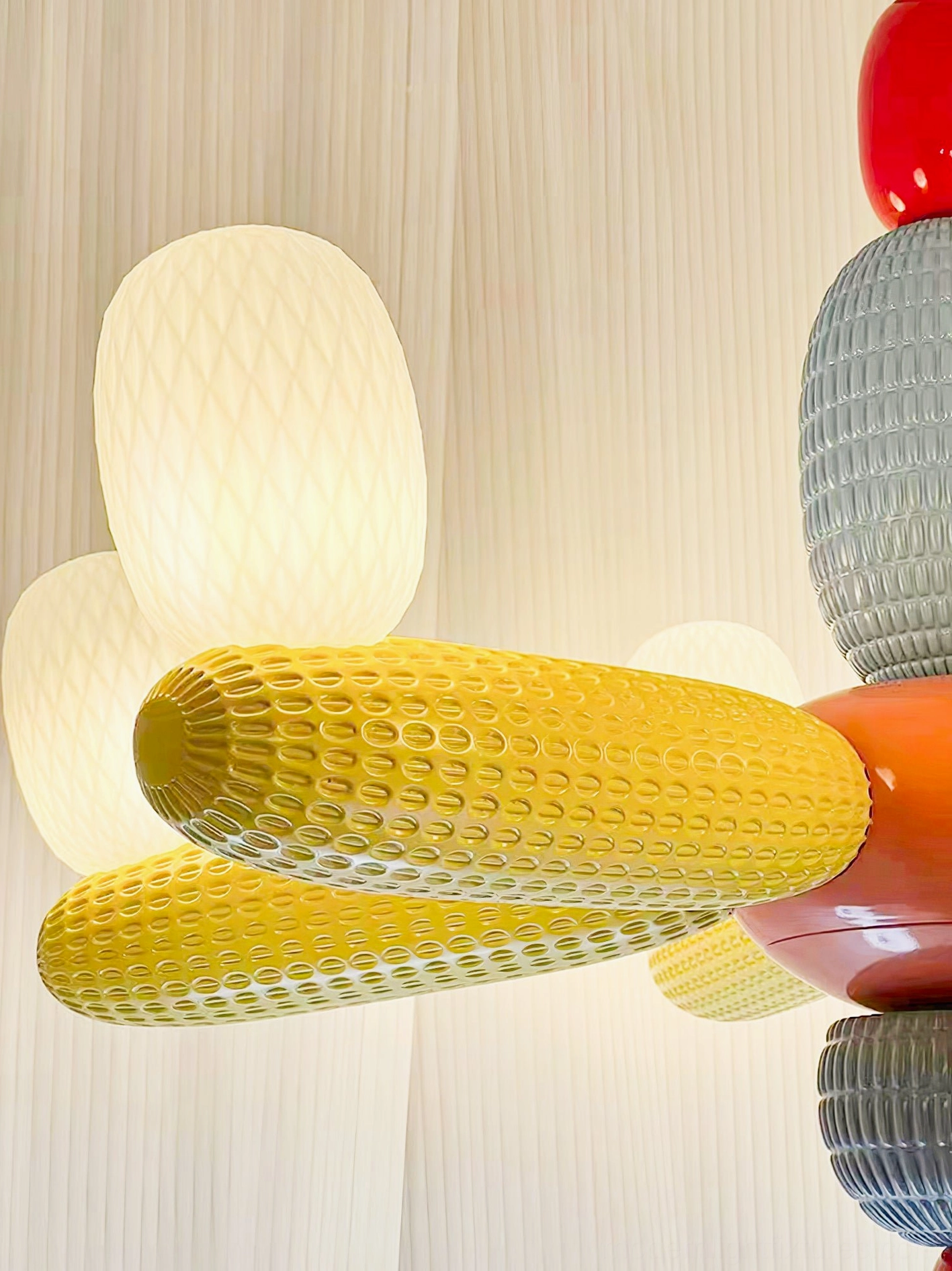 Hand-blown balloon chandelier contemporary home lighting artistic glass pendant fixture