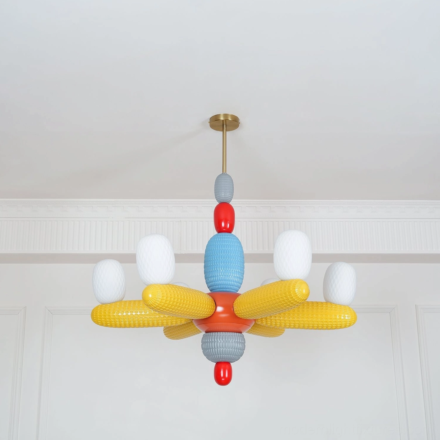 Balloon chandelier hand-blown glass pendant modern artistic interior lighting fixture
