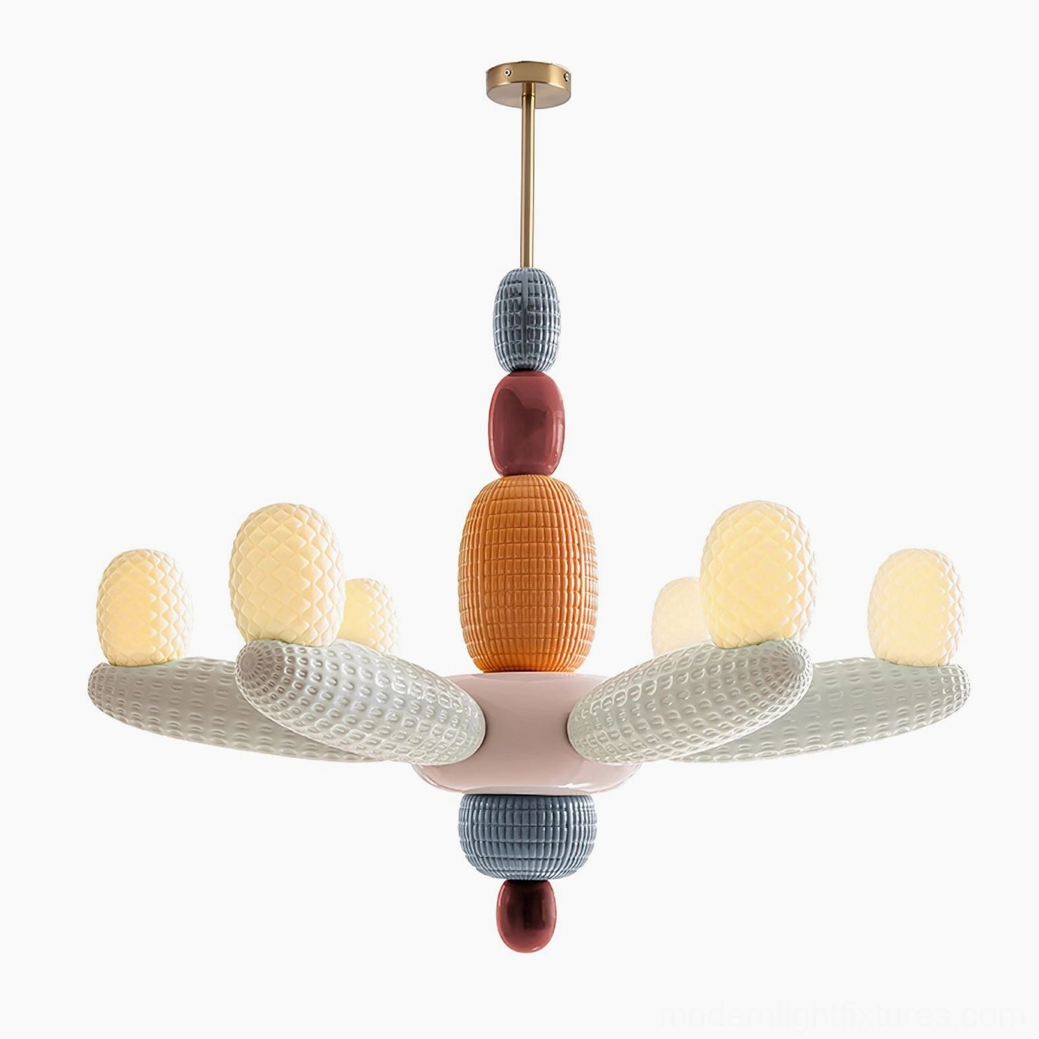 Balloon chandelier hanging light fixture contemporary design artistic interior accent