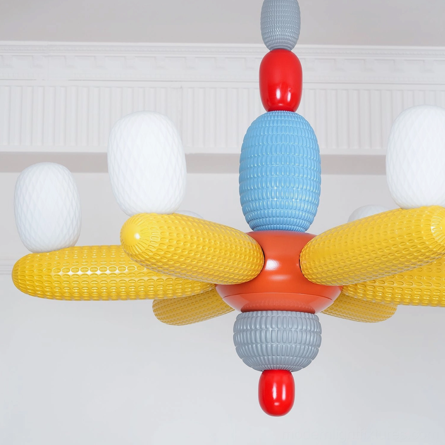 Contemporary balloon chandelier multicolor glass artistic pendant light for dining rooms