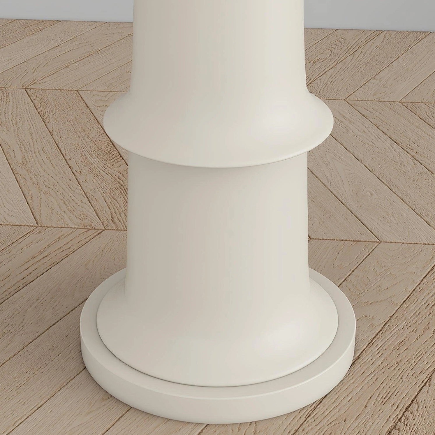 Black and white bamboo joint floor lamp comparison showing both color options and design consistency