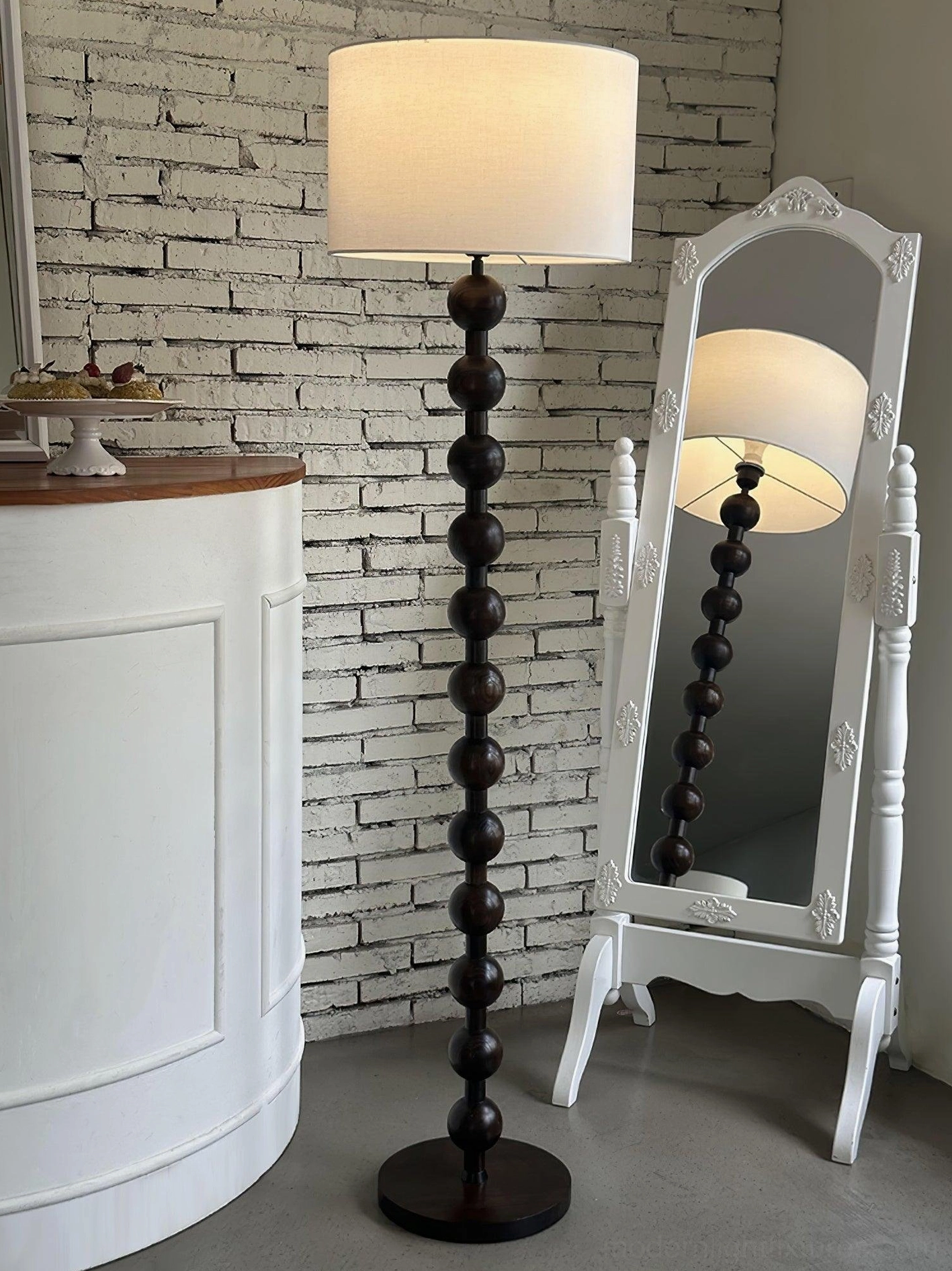 Barbell floor lamp US UK EU AU plug options international