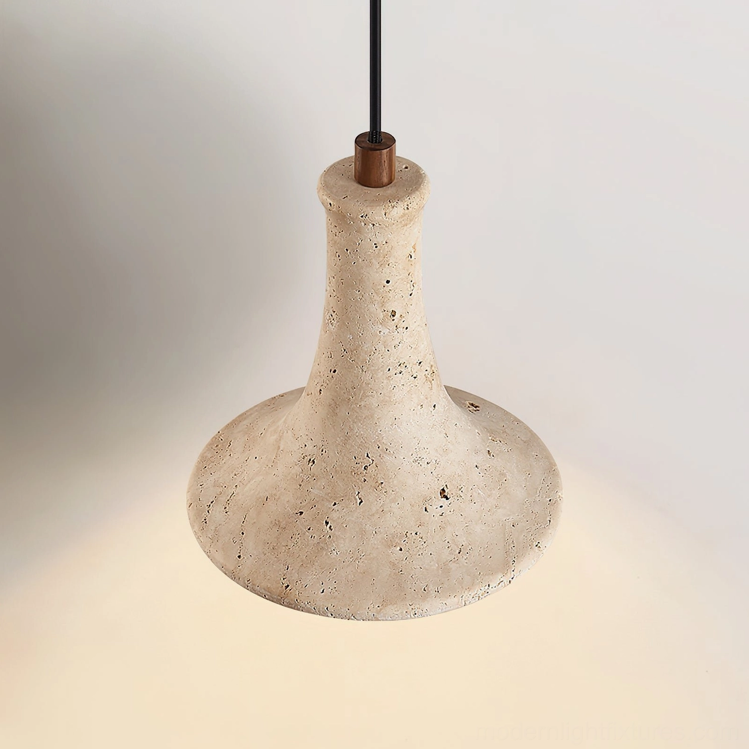 Bastion Model A minimal shallow dome pendant light fixture