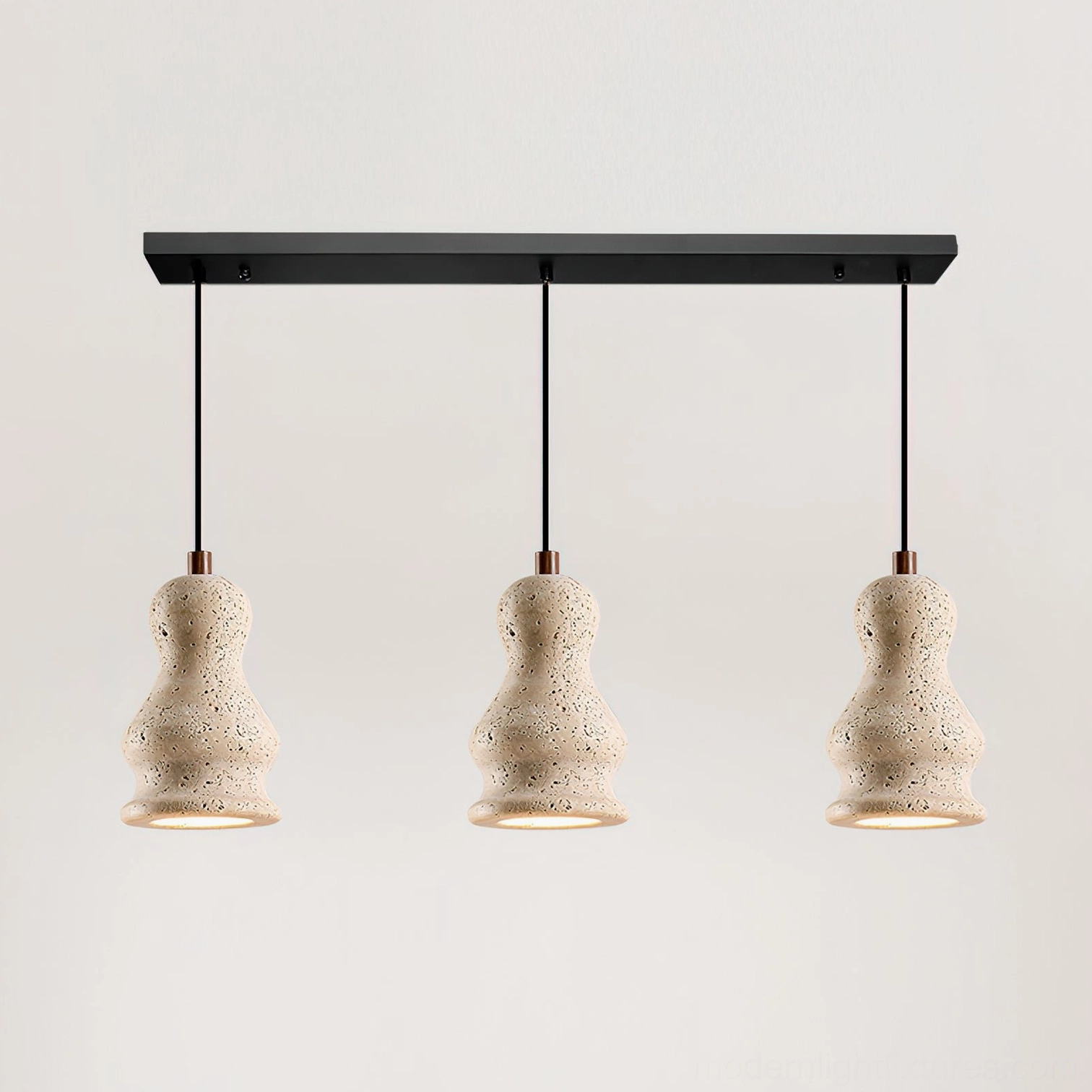 Bastion Model C 3-Head linear pendant 60cm gallery installation