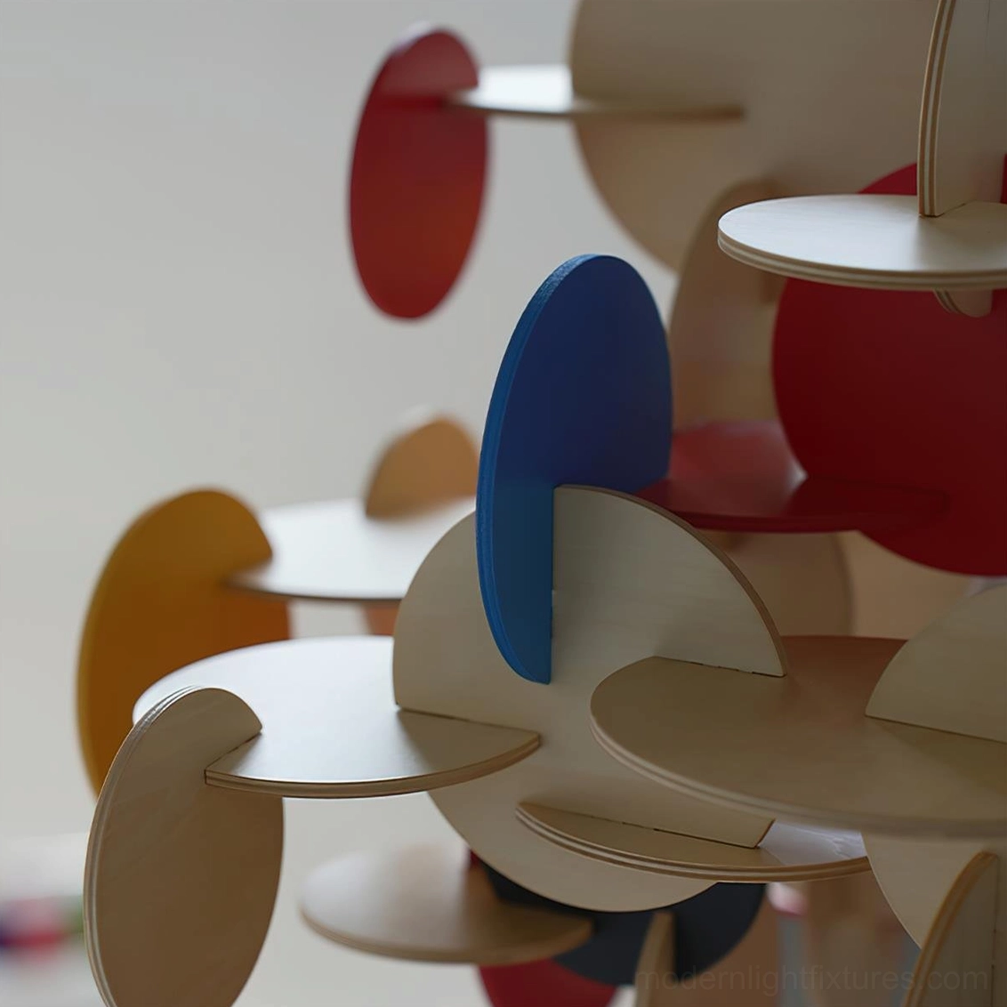 Bau pendant light wood color and multicolor options comparison showcasing design versatility