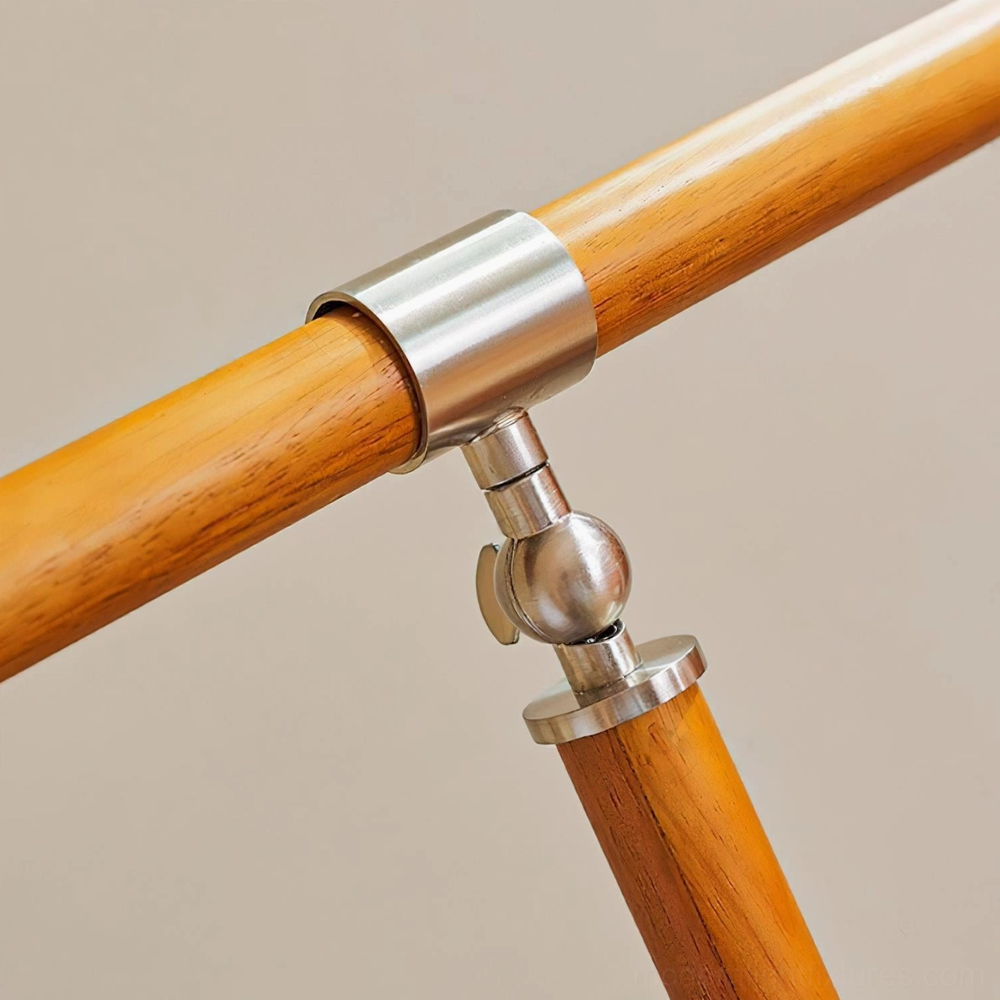 Beamline adjustable cantilever floor lamp complete side view showcasing mid-century modern aesthetics
