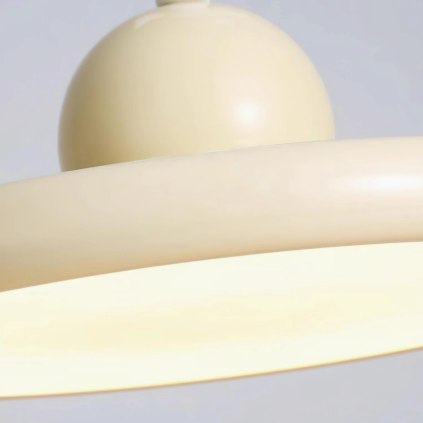 Cute bear pendant light product showcase, modern hanging lamp with cream beige shade featuring playful sculptural design