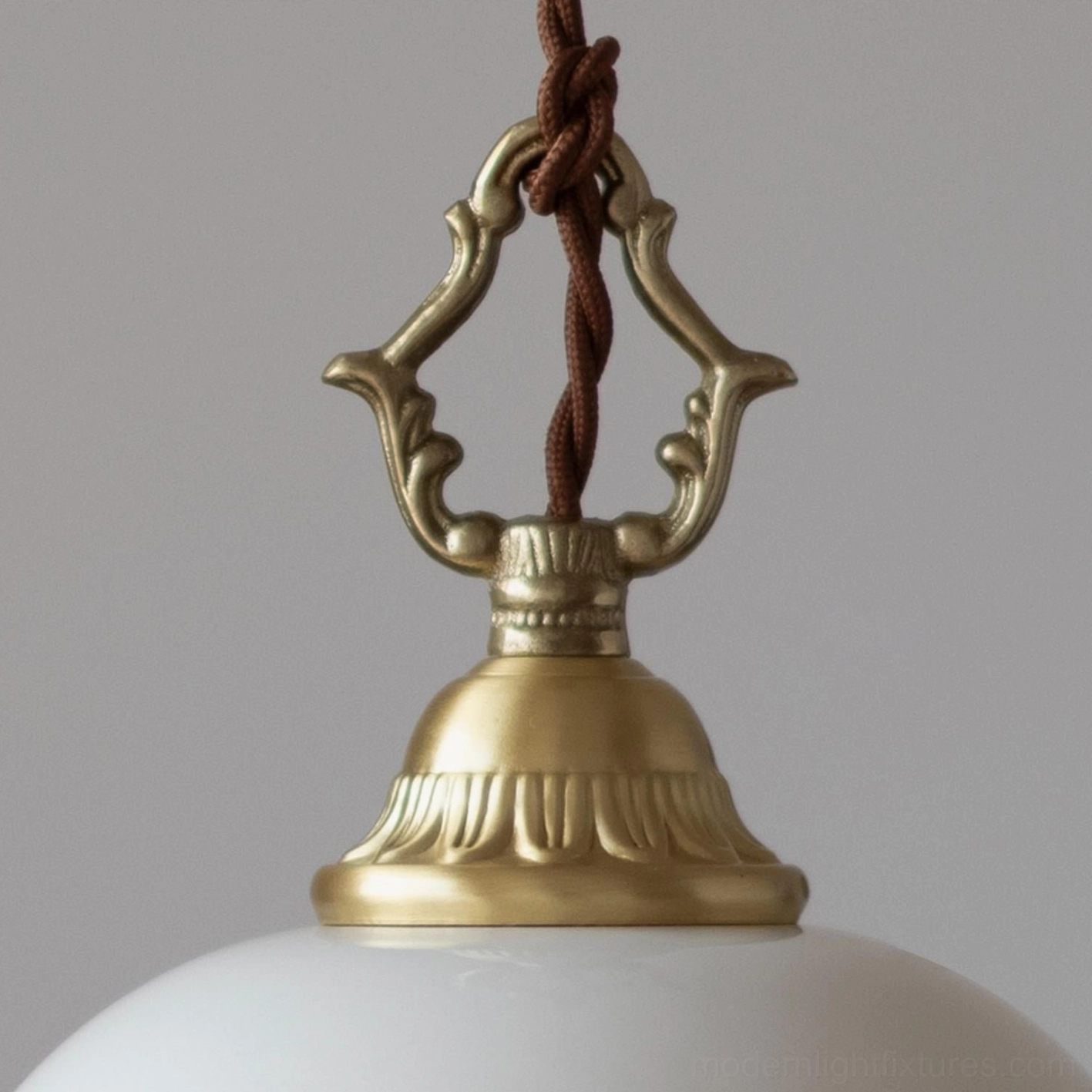 Beaudine pendant light with elegant dome shade, dimmer compatible, sloped ceiling compatible fixture