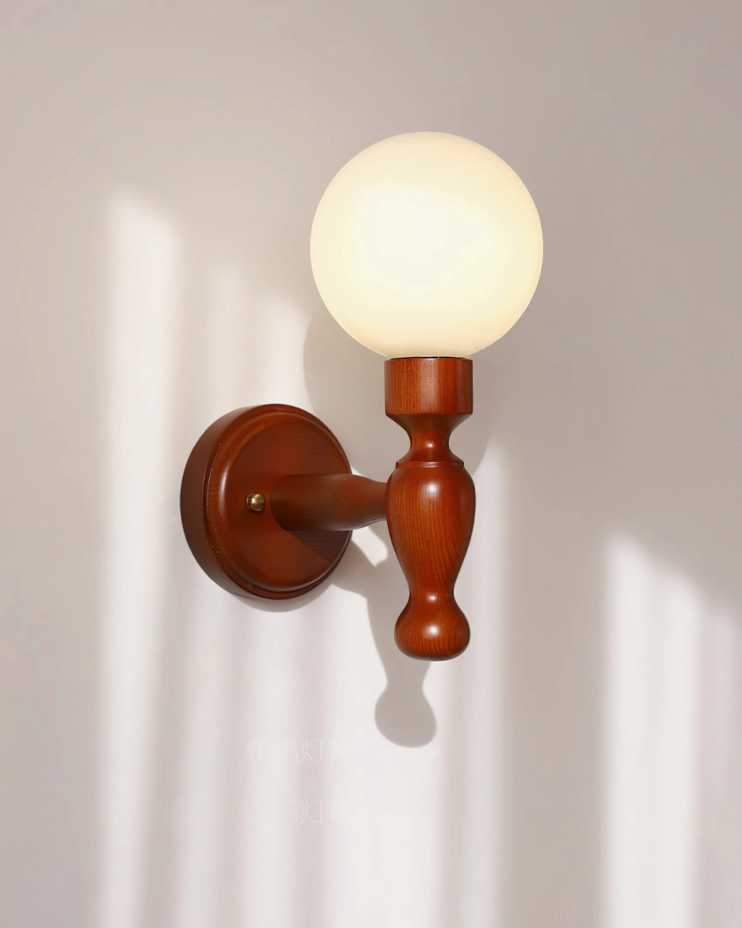 Contemporary wood sconce with fabric shade, bedroom accent lighting option