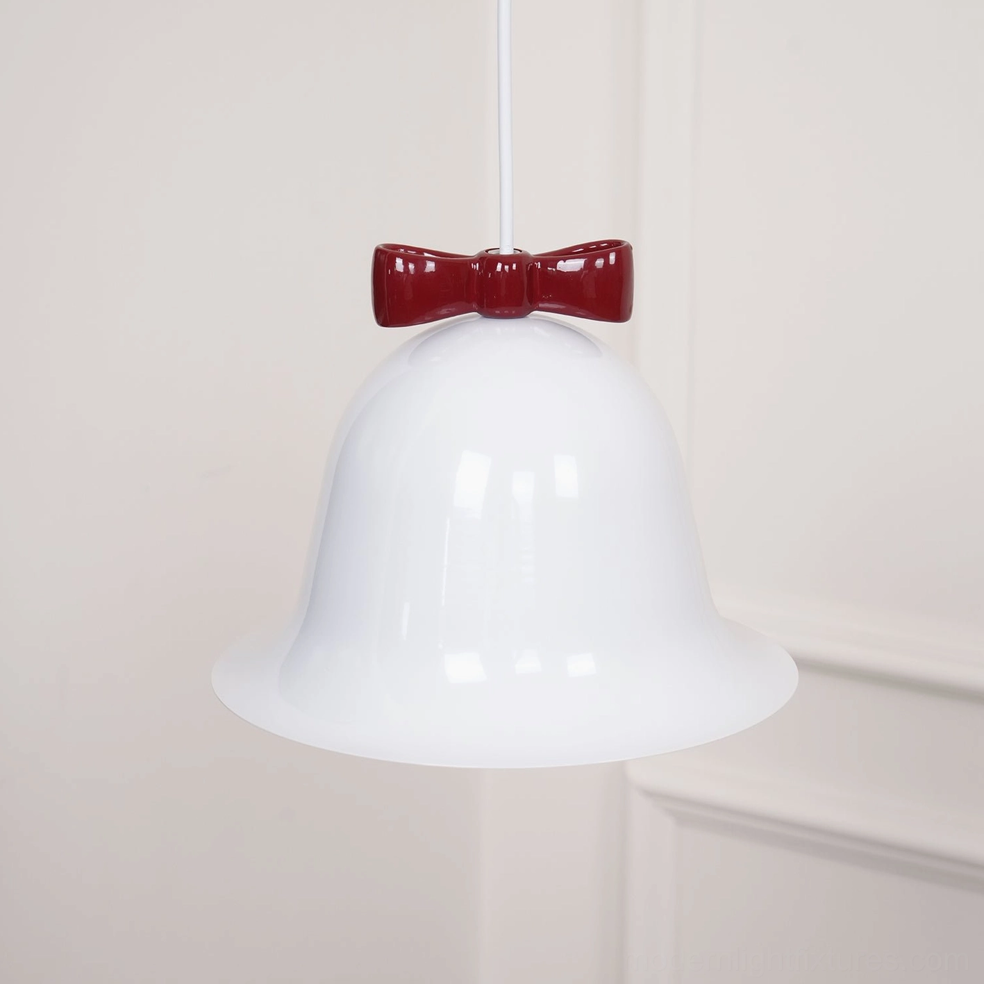 Ceramic bell-shaped pendant lamp product gallery overview studio view photography