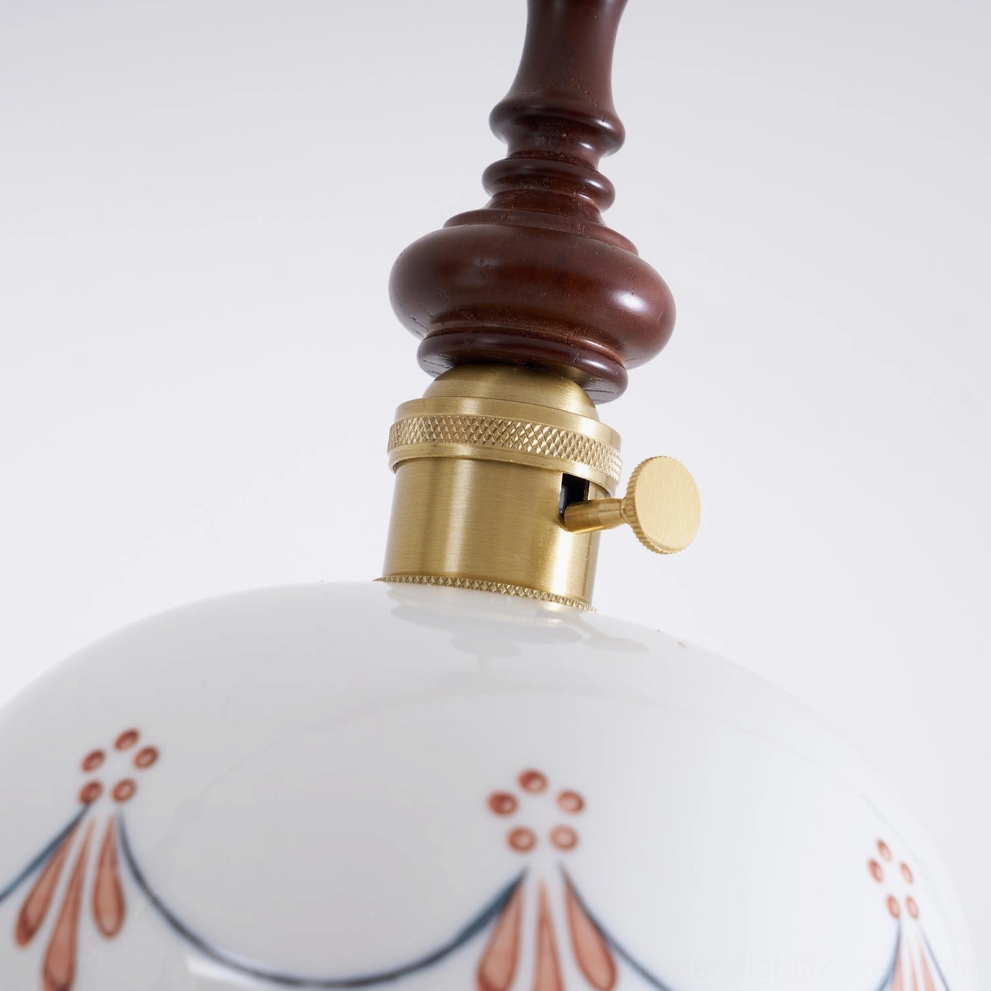 Belle Fleur hand-finished porcelain pendant shade with European design heritage and artisanal quality