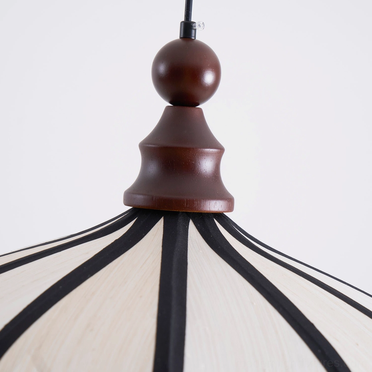 Bellerin pendant lamp showing dimmable warm glow at low wattage creating atmospheric evening lighting