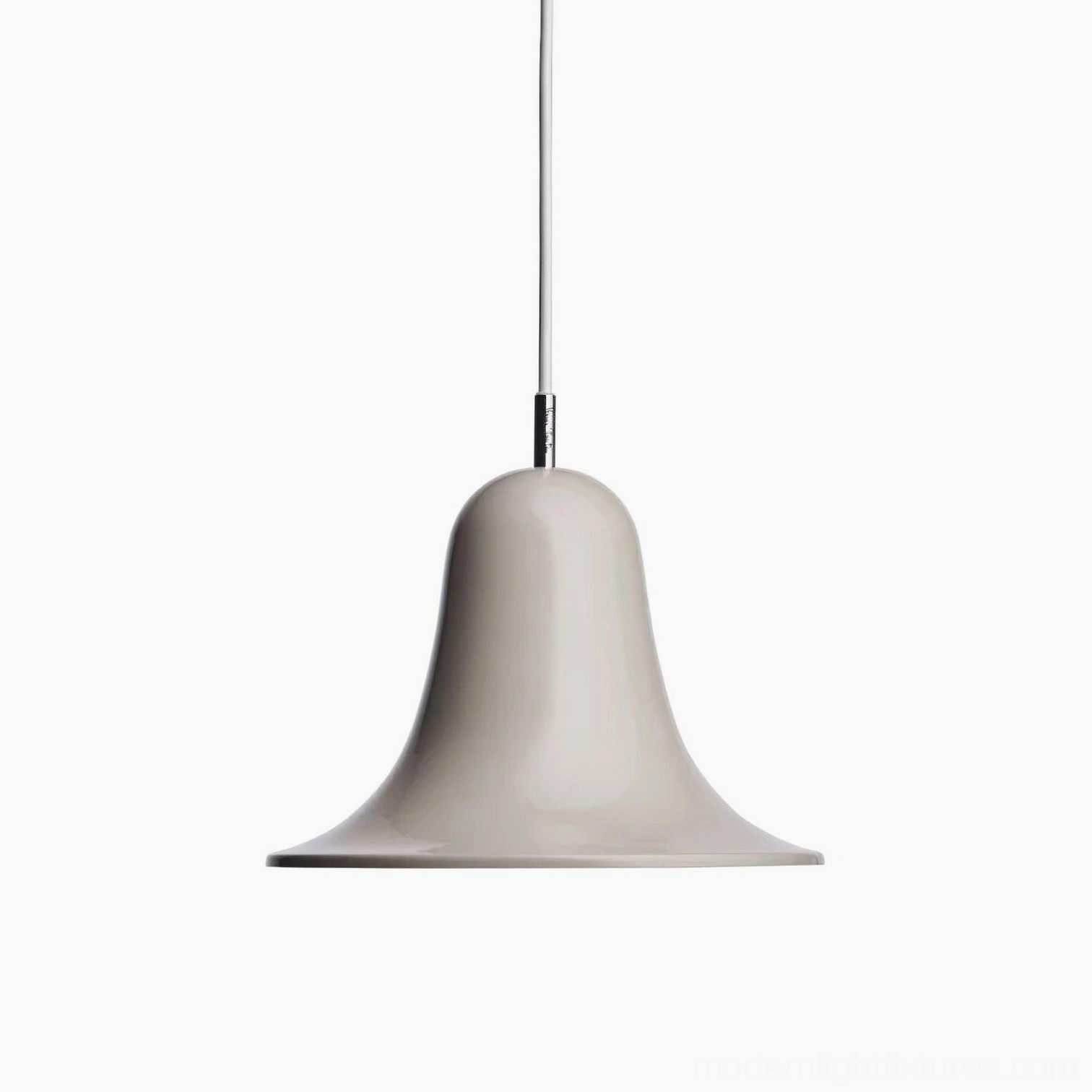 Bells pendant light in grey finish, neutral contemporary pendant lamp balanced modern interior color option