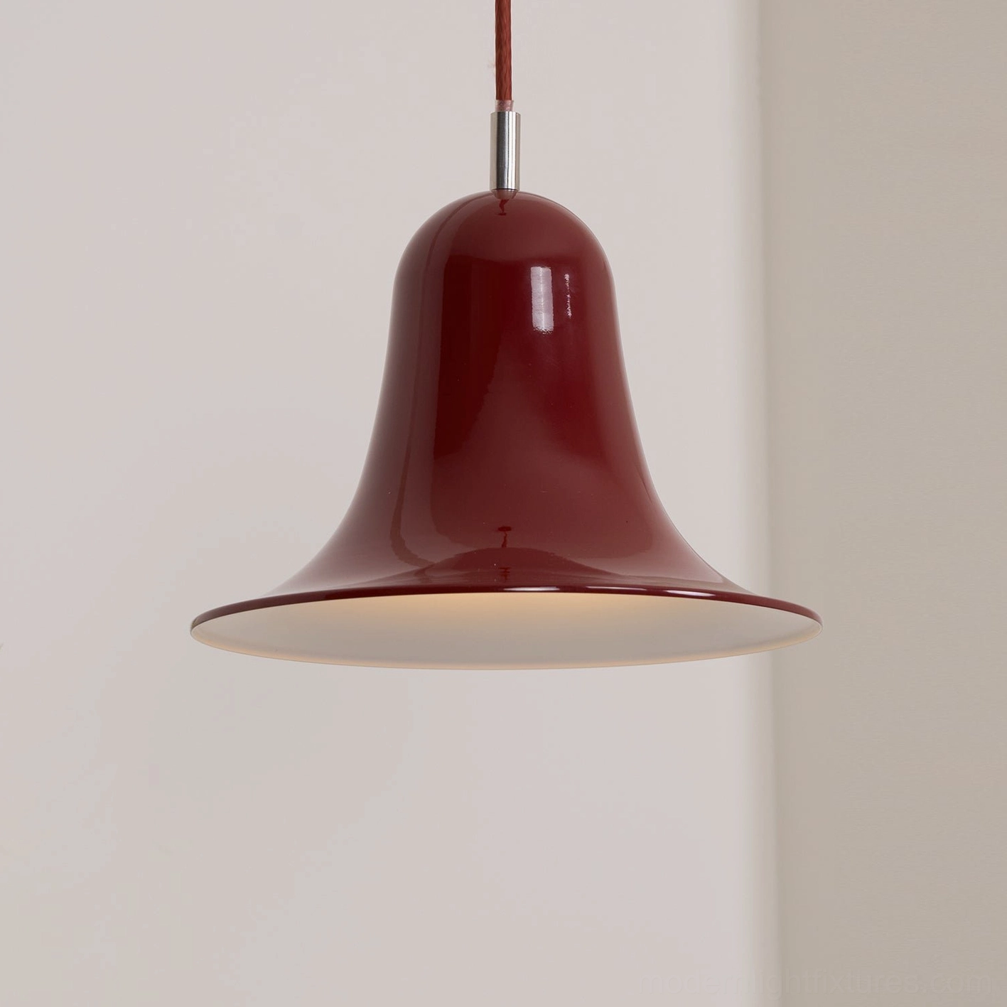 Bells modern pendant light sloped ceiling compatible mounting, adjustable installation contemporary fixture flexibility