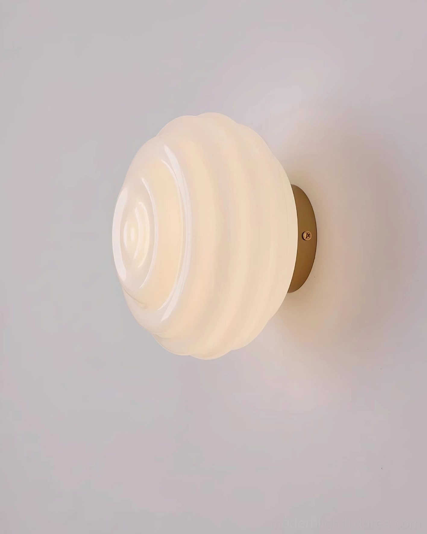 Beverly wall sconce gold metal finish frosted glass shade studio lighting fixture unlit