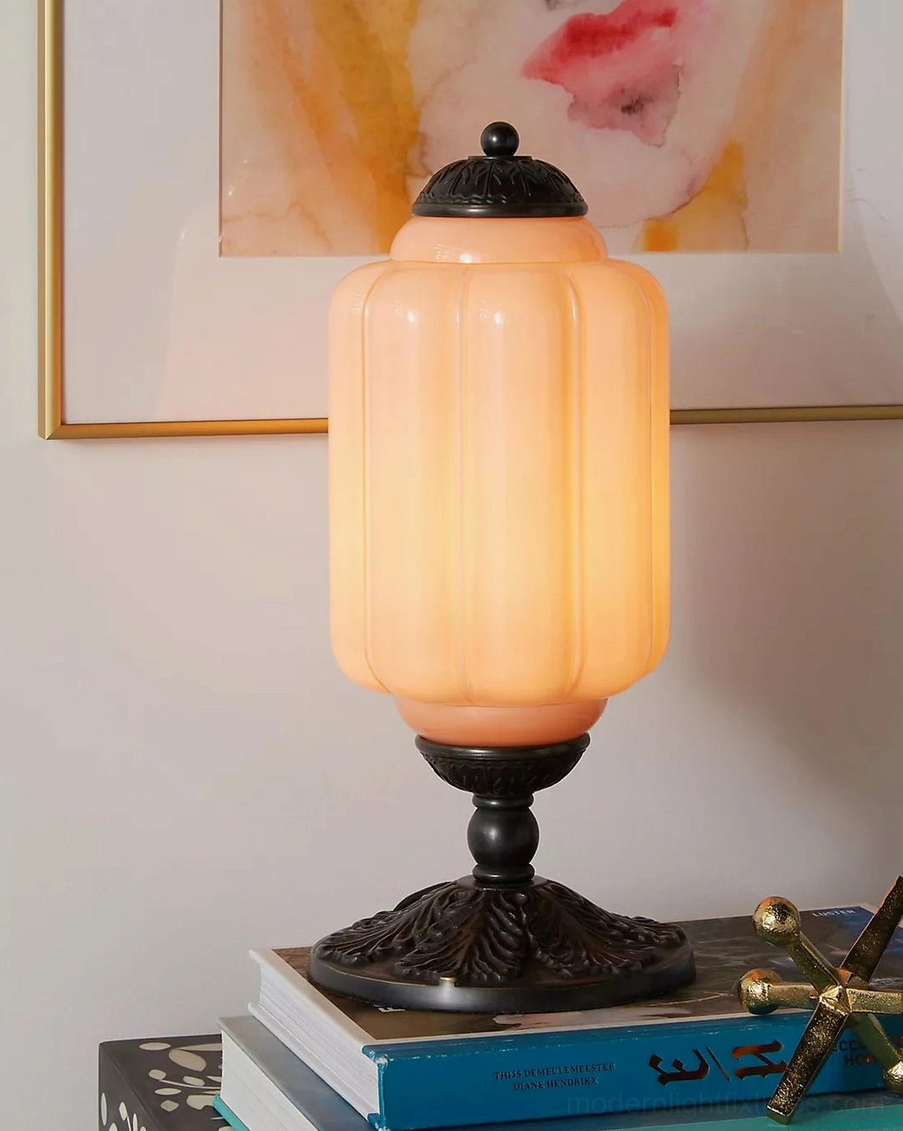 Matte black and brass Eloise table lamp with contemporary elegance and vintage aesthetic