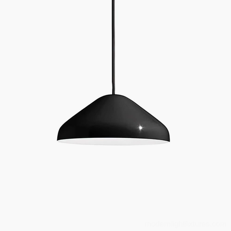 Black glossy dome pendant light ceiling mounted fixture