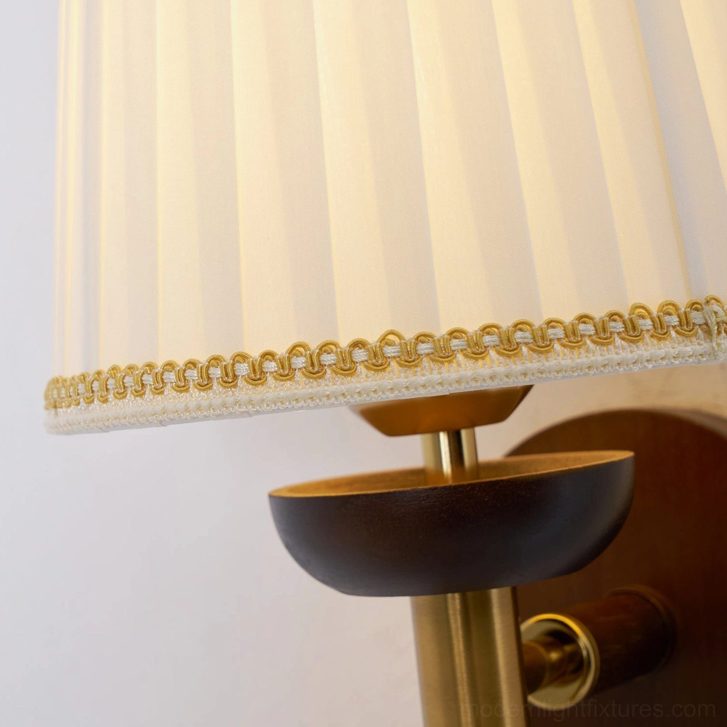 Blixen pleated wall sconce natural material aesthetic Scandinavian modernism heritage