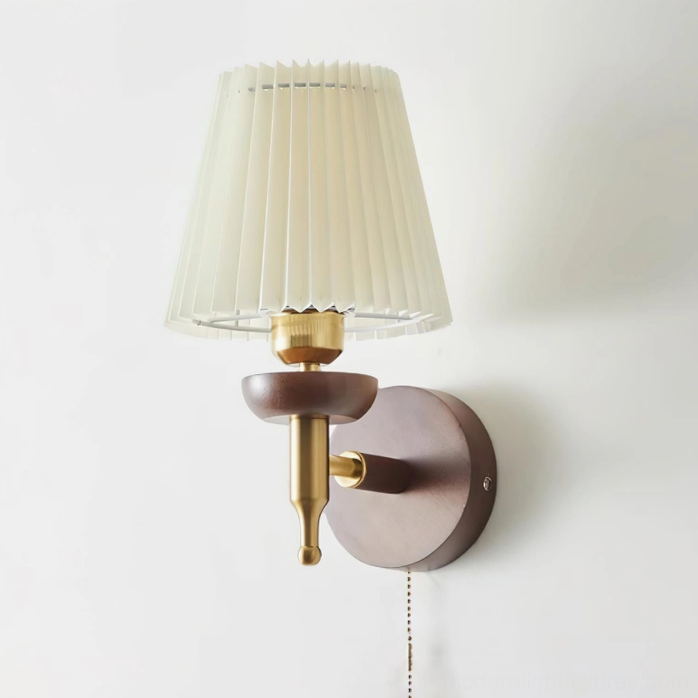 Blixen pleated wall sconce with E26 E27 socket compatibility for various regions