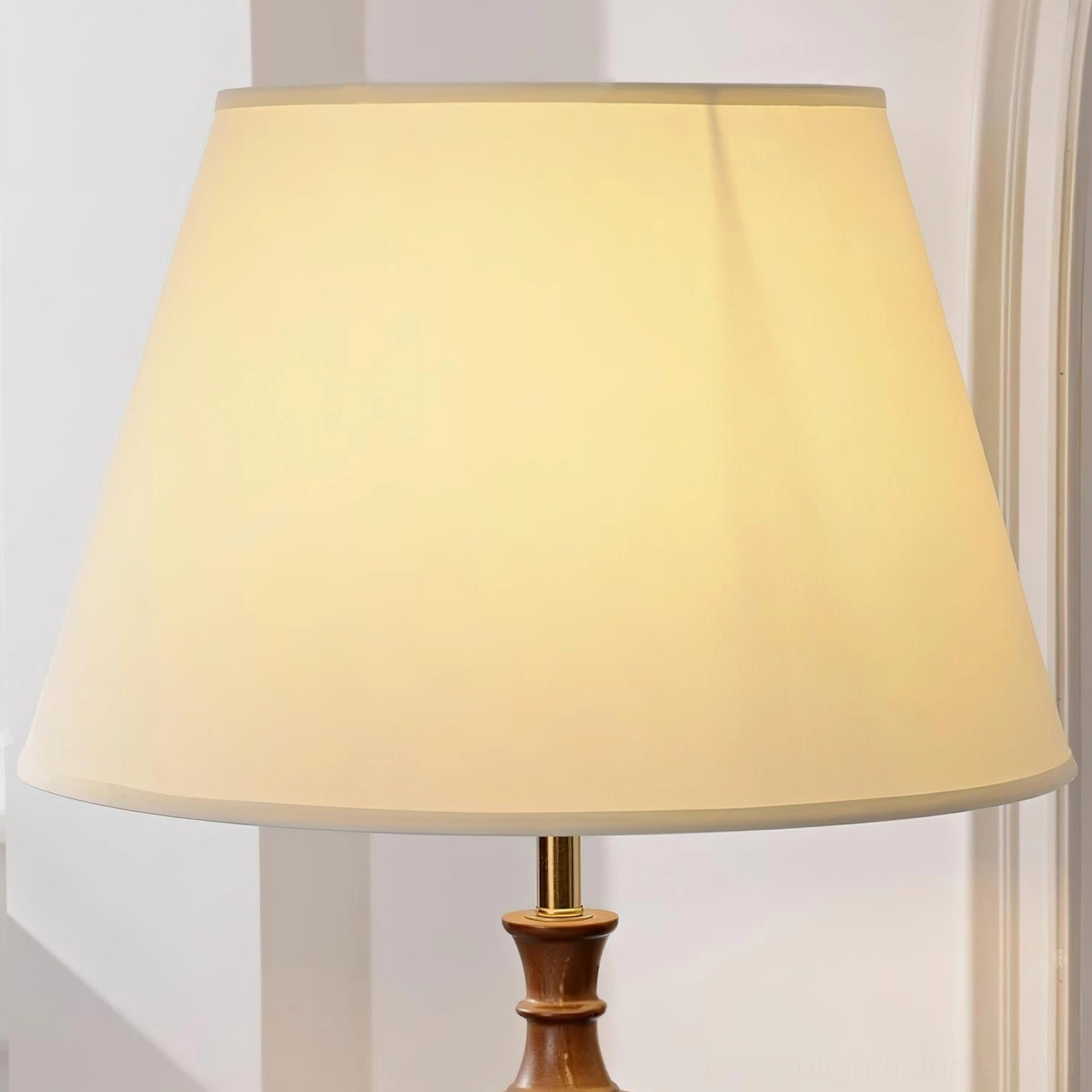 Blockora stacked floor lamp detail view highlighting geometric wooden cubic forms, metal components, and premium material construction quality