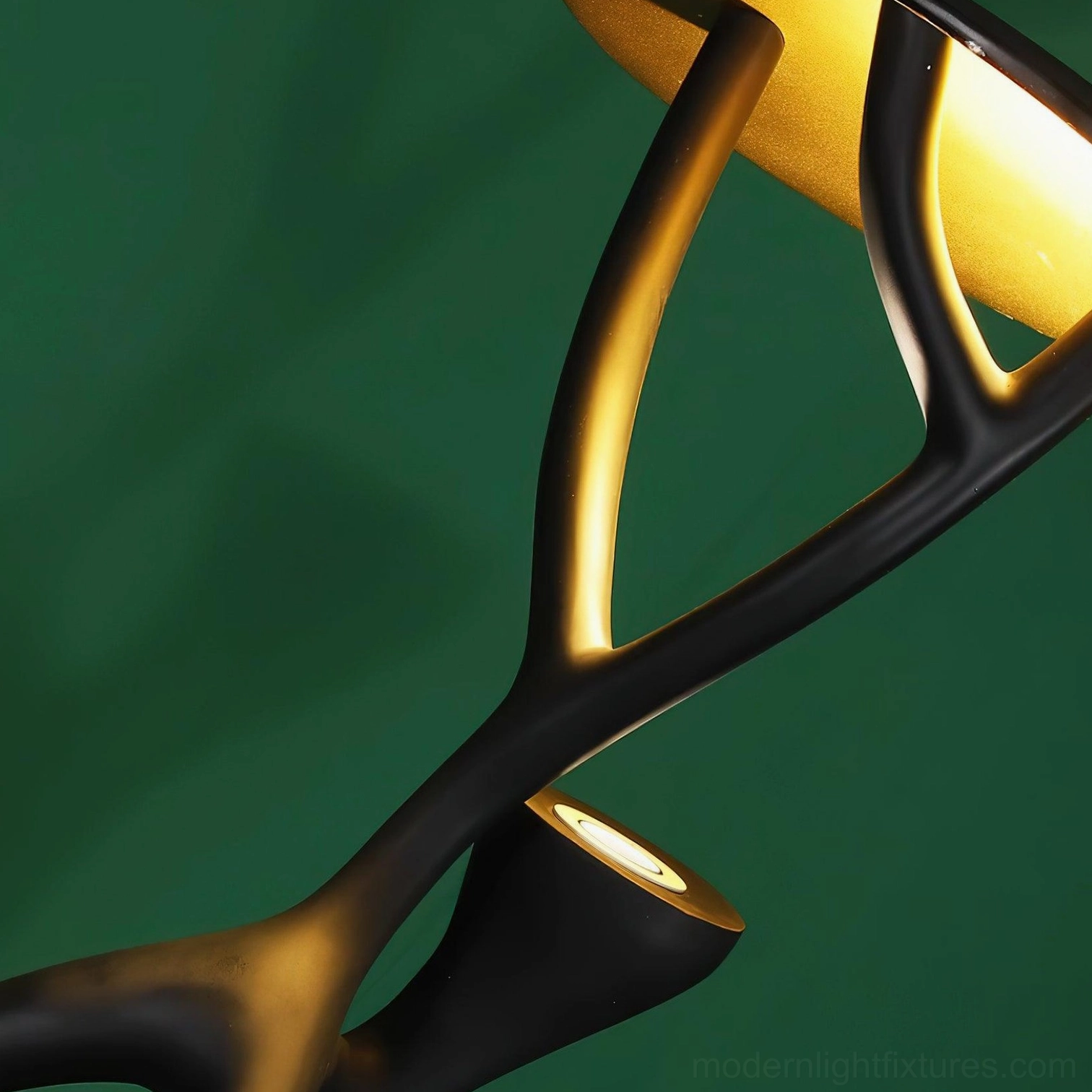 Blonski floor lamp in luxury hotel lobby foyer, contemporary architectural statement lighting