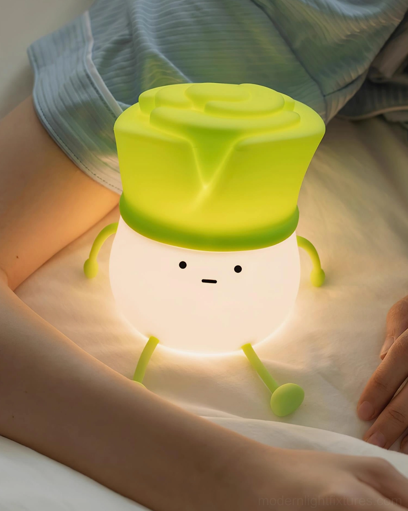 Bok choy silicone night light living room reading nook decoration