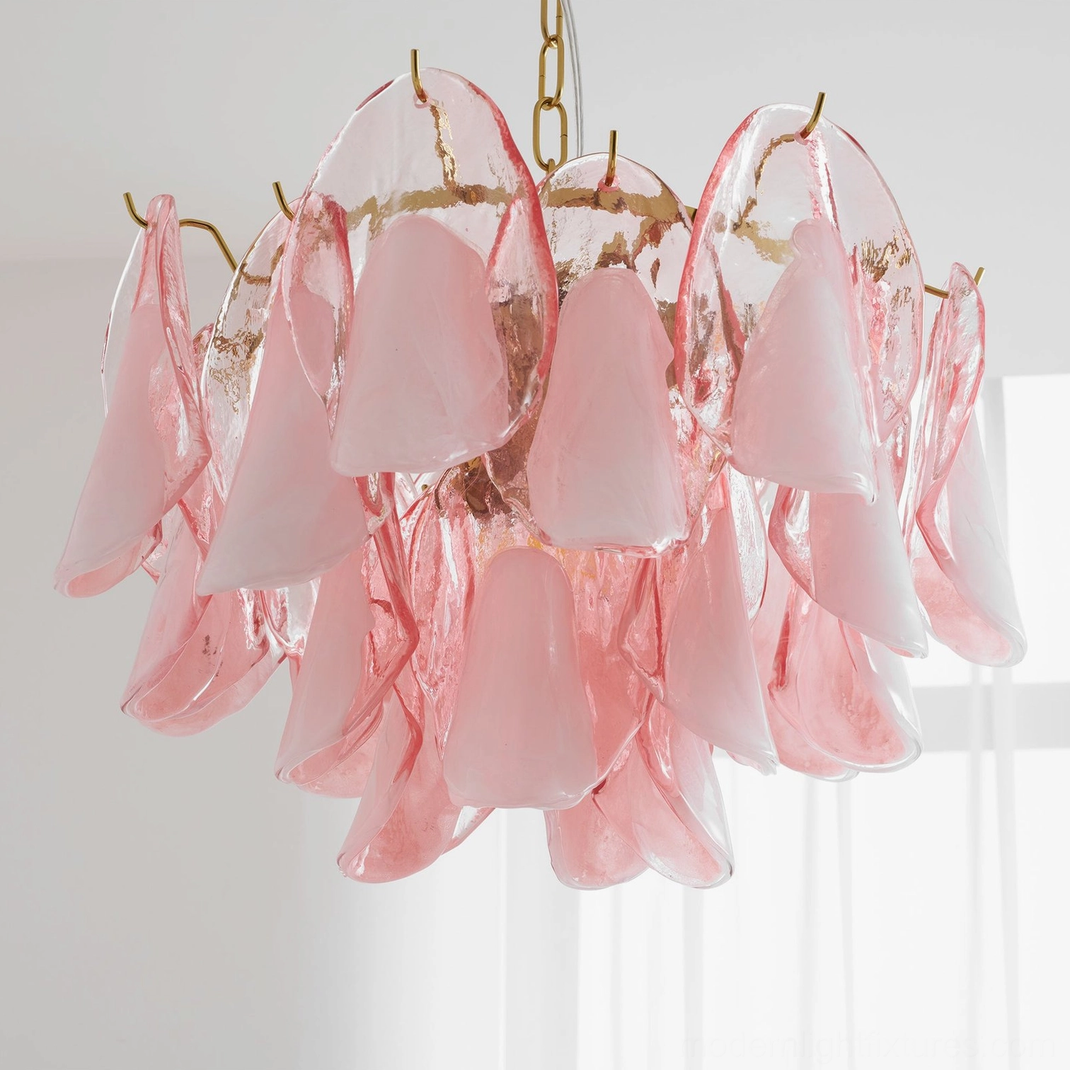 Contemporary botanical chandelier installation requirements and hanging chain adjustment guide