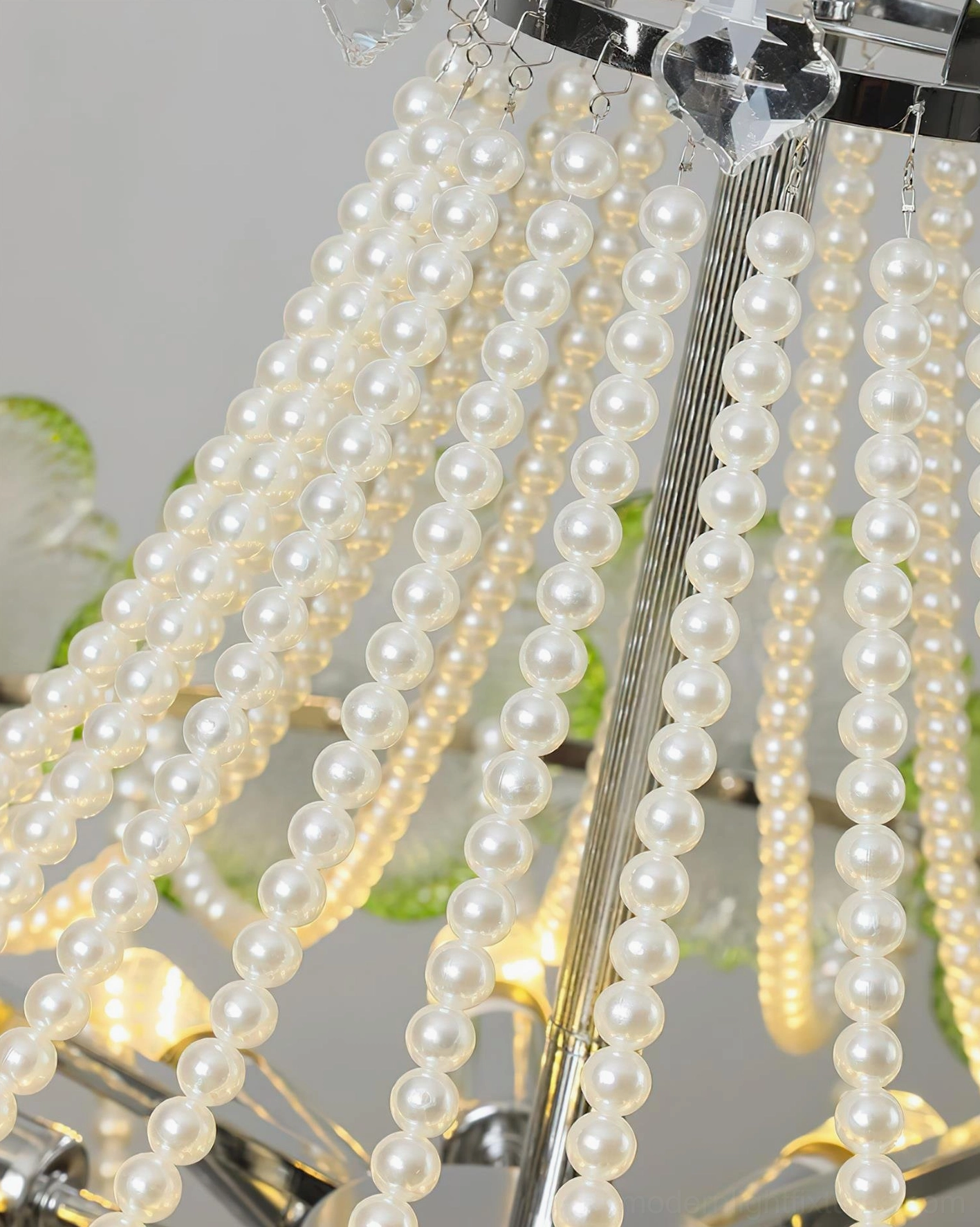Botanical flower pendant chandelier in contemporary interior setting, statement modern lighting fixture