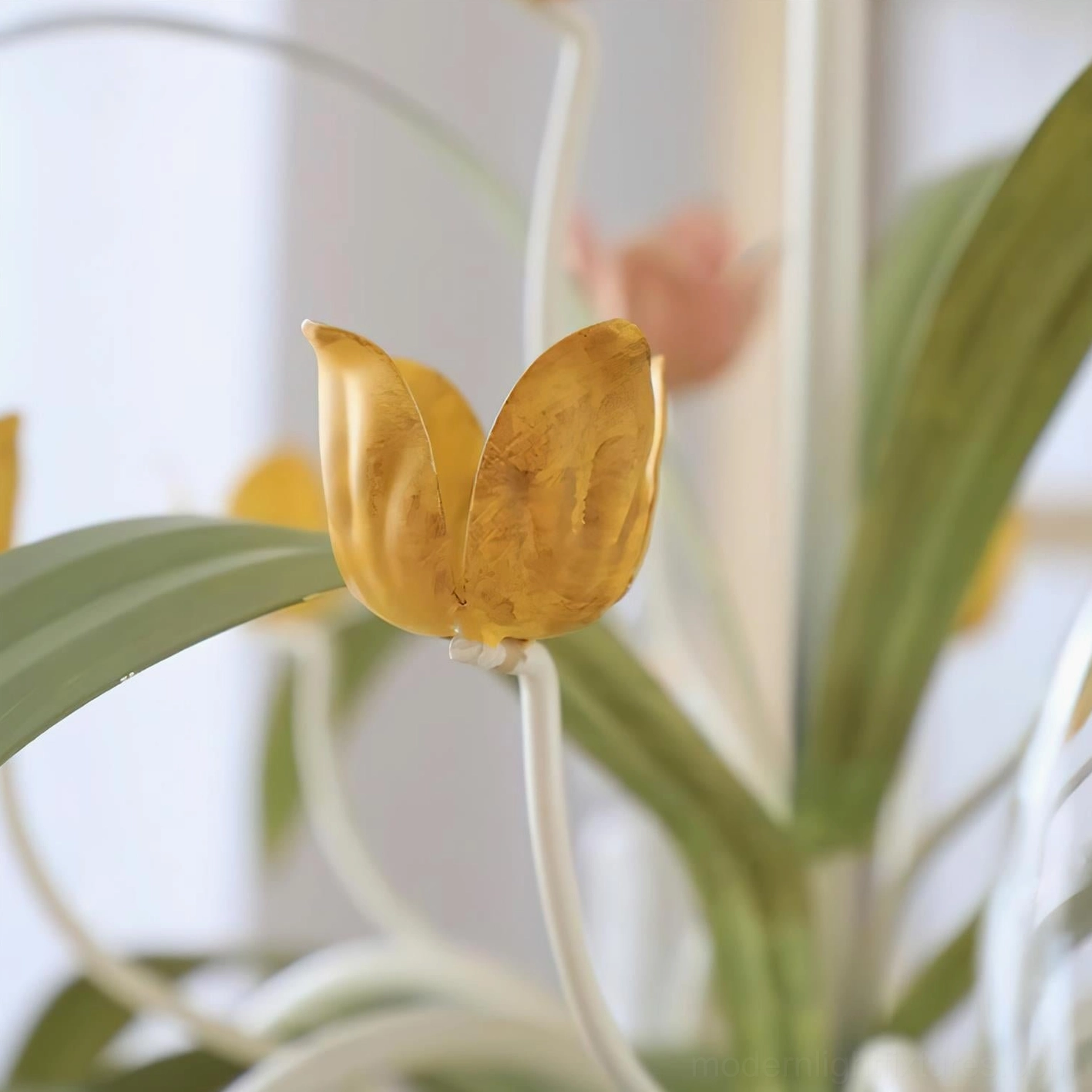Botanical tulip pendant chandelier versatile style transitional cottage farmhouse decor