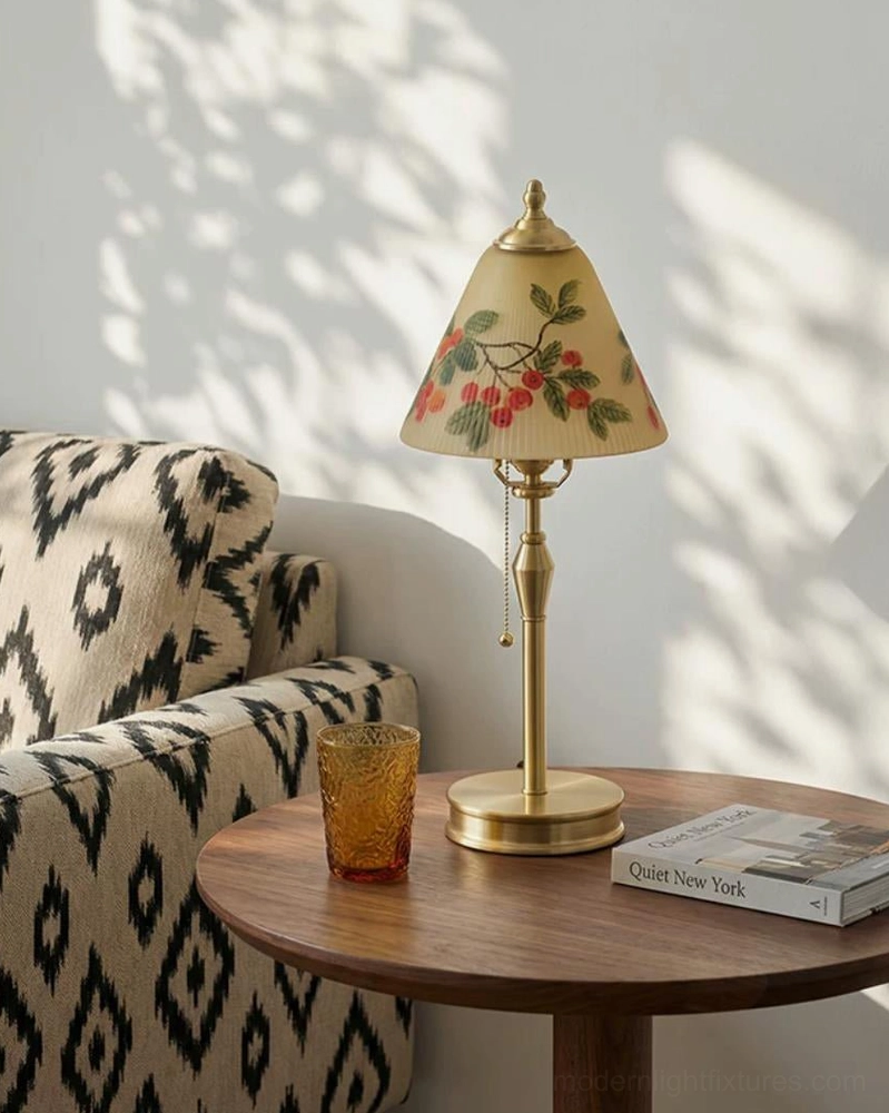 Bramelle vintage brass table lamp base and turned column detail, antique brass finish on white background
