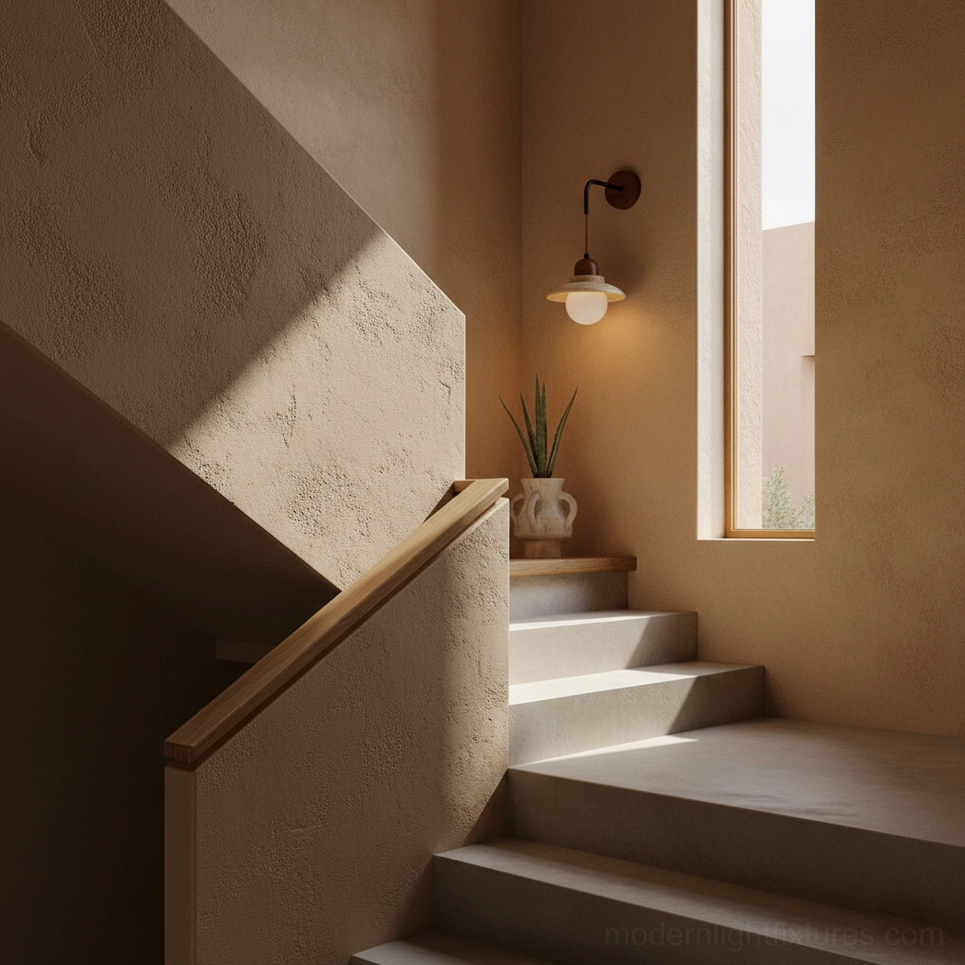 Brava travertine wall sconce modern minimalist design with natural stone dome and matte black metal