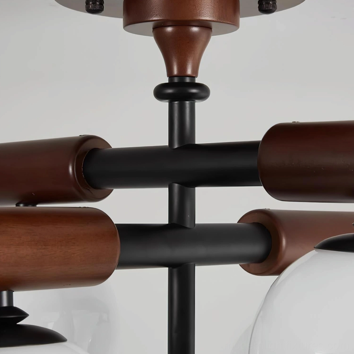 Briette multi-globe ceiling light showing E26 E27 socket compatibility and bulb specifications