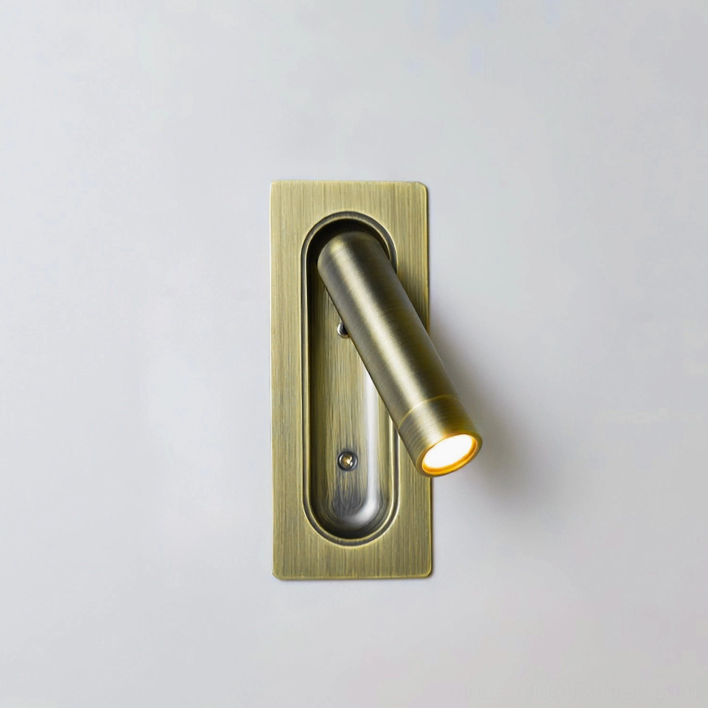 Bronze finish recessed LED wall lamp with triac warm dimming capability for customizable ambient and task lighting
