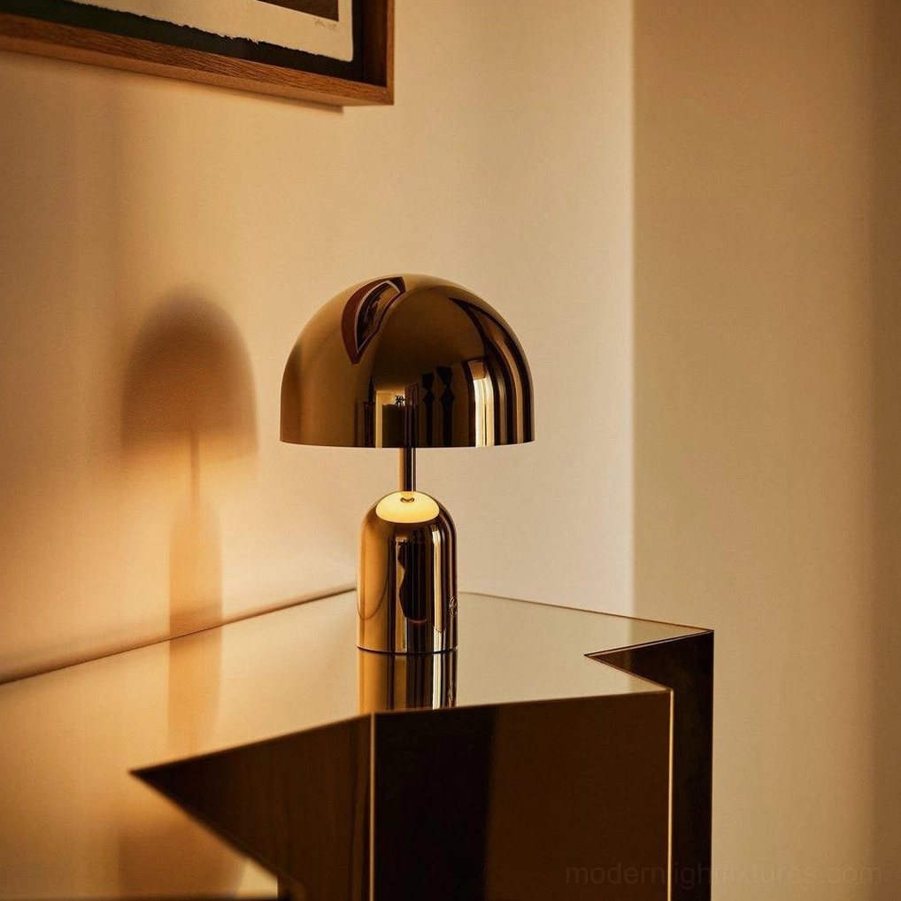 Black Brulee modern table lamp demonstrating versatile styling in upscale luxury home interior