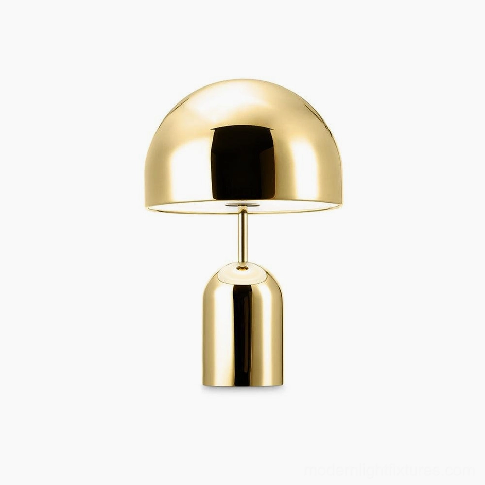 Gold Brulee portable table lamp certified for North America Europe Saudi Arabia Australia global compatibility