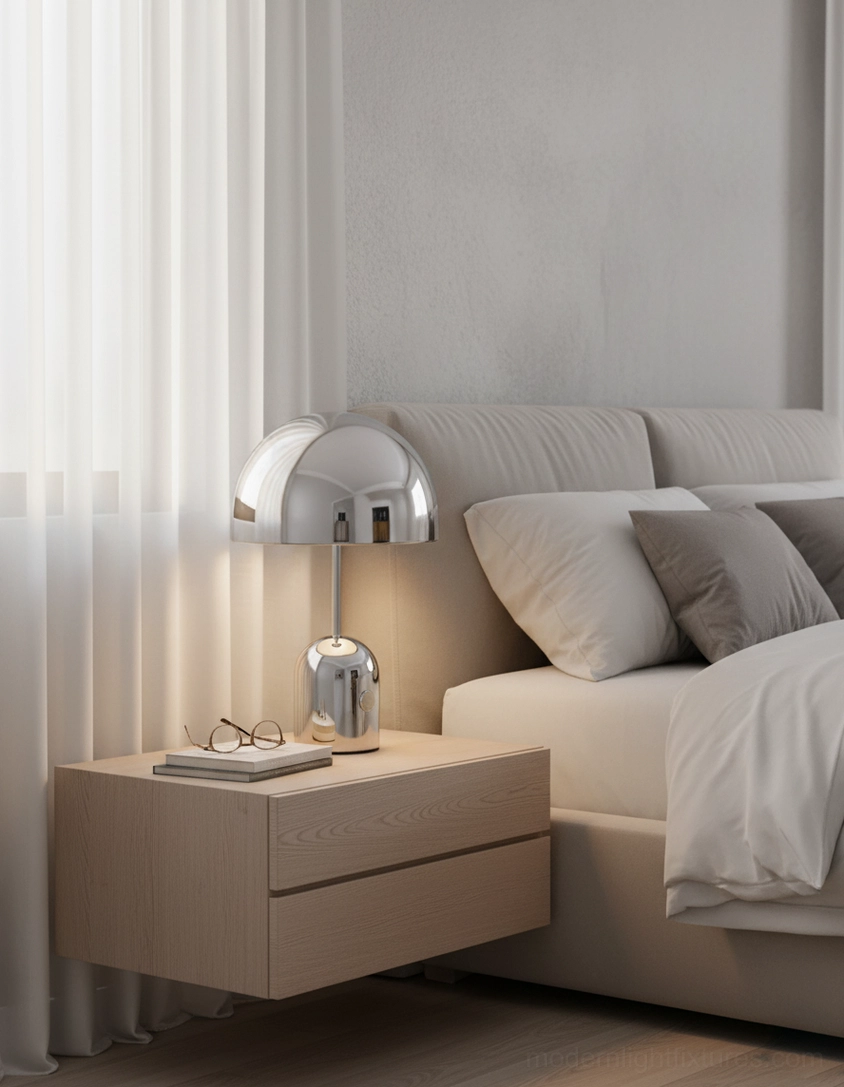 Brulee portable table lamp with adjustable three-color LED light technology and touch control base