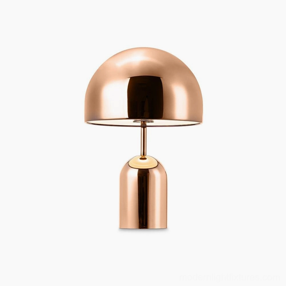 Rose gold Brulee modern table lamp with touch control and three-color light temperature adjustment