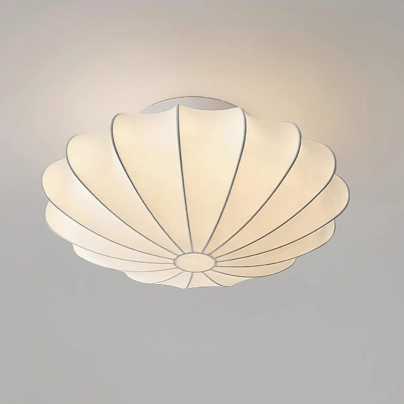Bubble light fixture with dimmer compatibility showing lighting level variation from full to soft glow