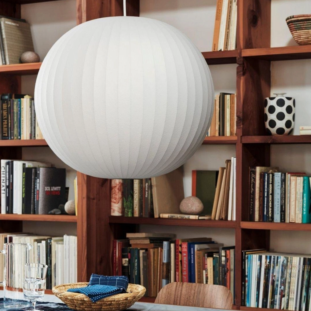 Bubble pendant light dining room installation - ambient table lighting