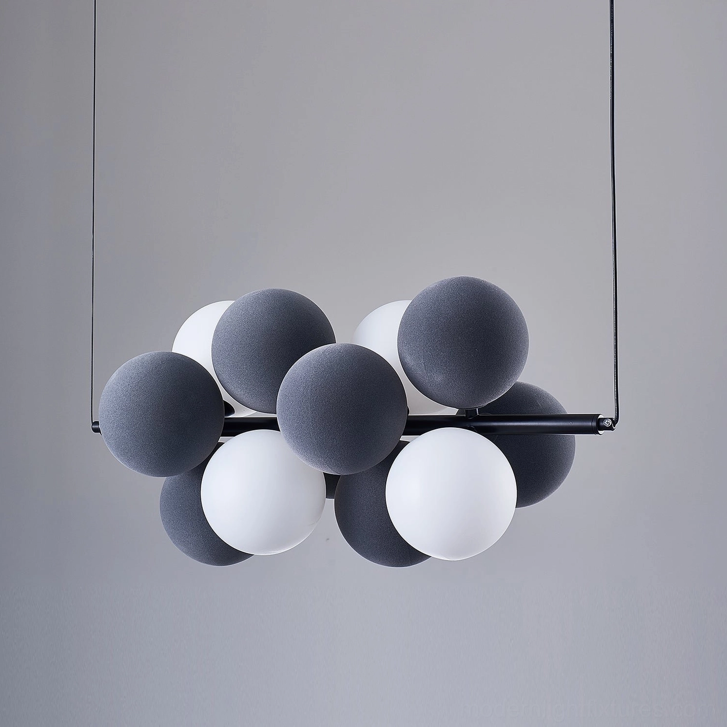 Bubble cluster pendant light energy efficient LED compatible modern lighting solution