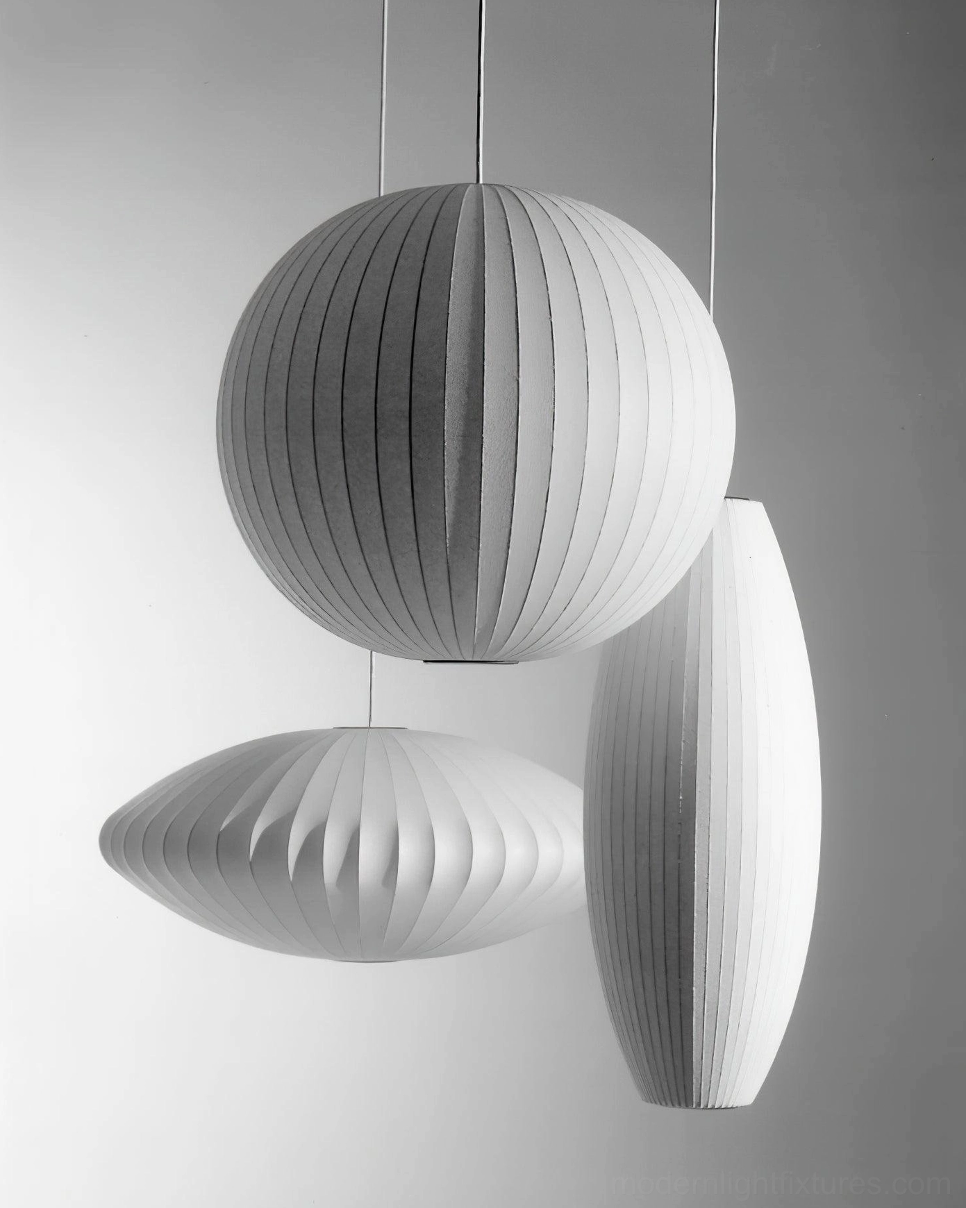 Bubble pendant light in contemporary home office - functional desk lighting
