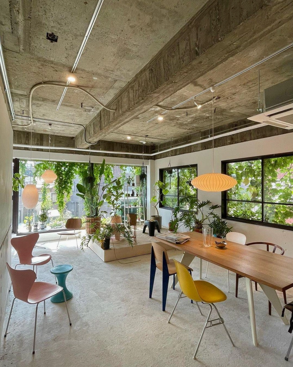 Bubble pendant light in modern residential interior - ceiling lighting fixture